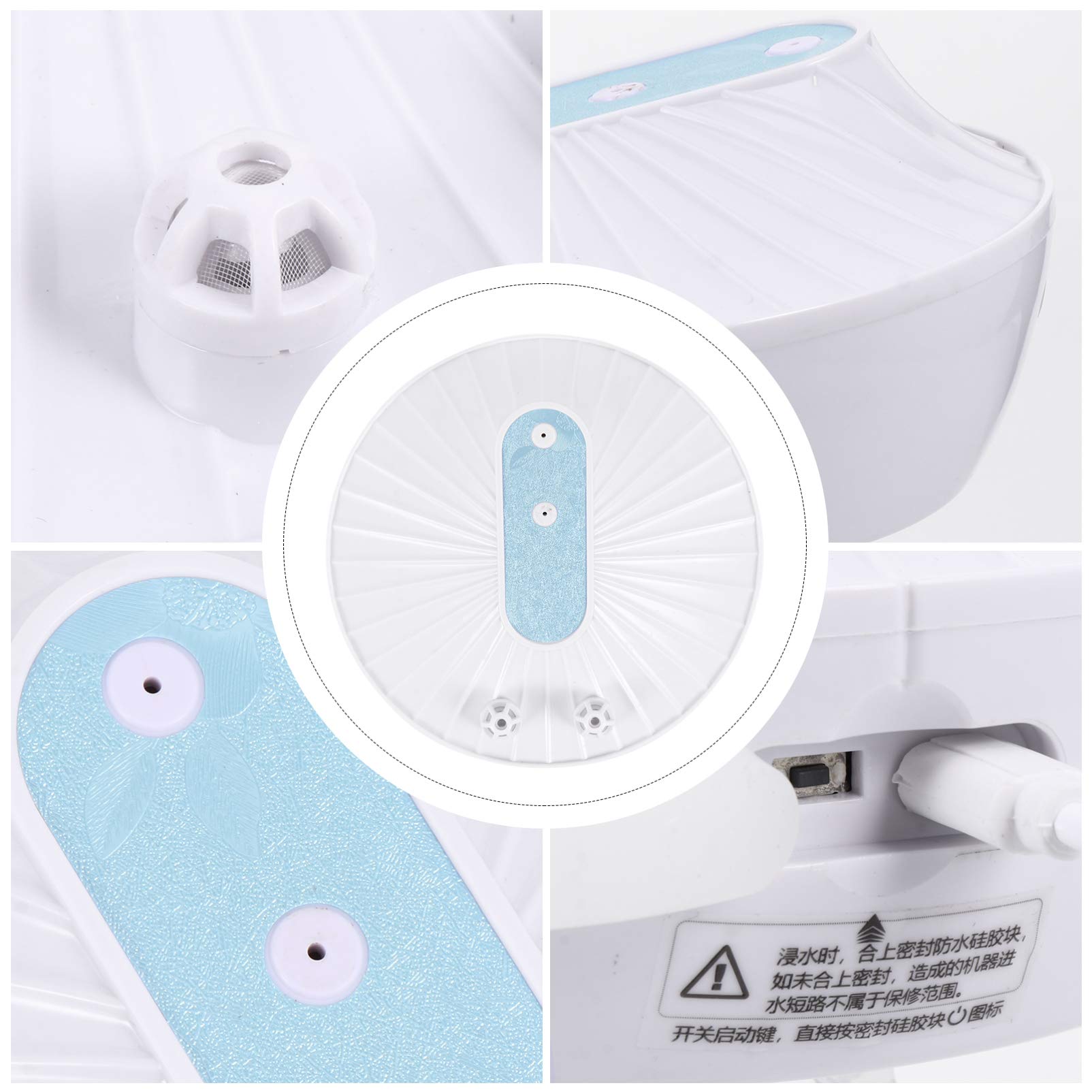 Portable USB Ultrasonic Dishwasher - Mini Dish Cleaner for Fruits, Vegetables & Small Kitchenware | Compact & Eco-Friendly for Camping, Dorms & Small Apartments