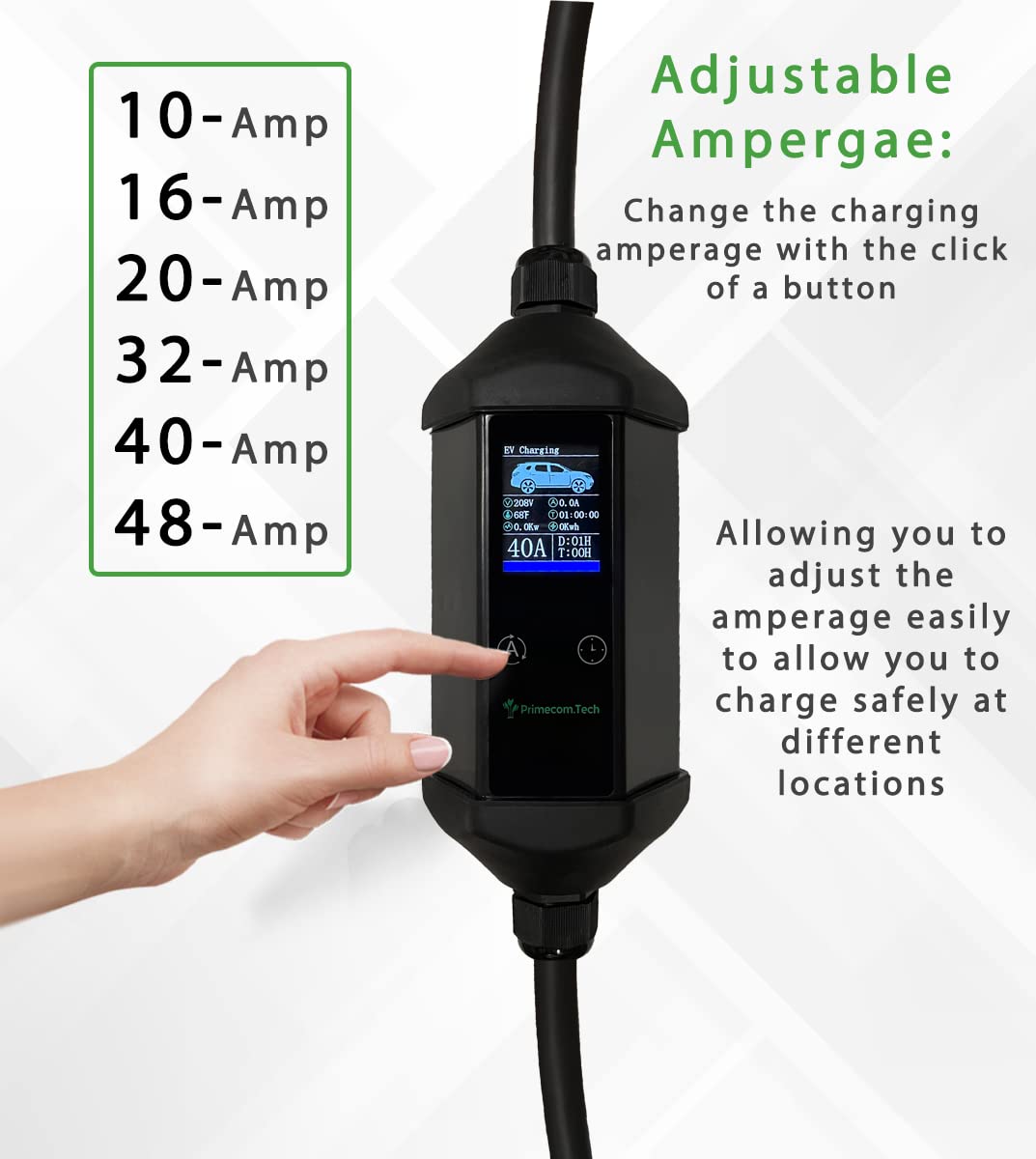 32A-40A NEMA 14-50 EV Charger for Tesla - Fast Home & Travel Charging