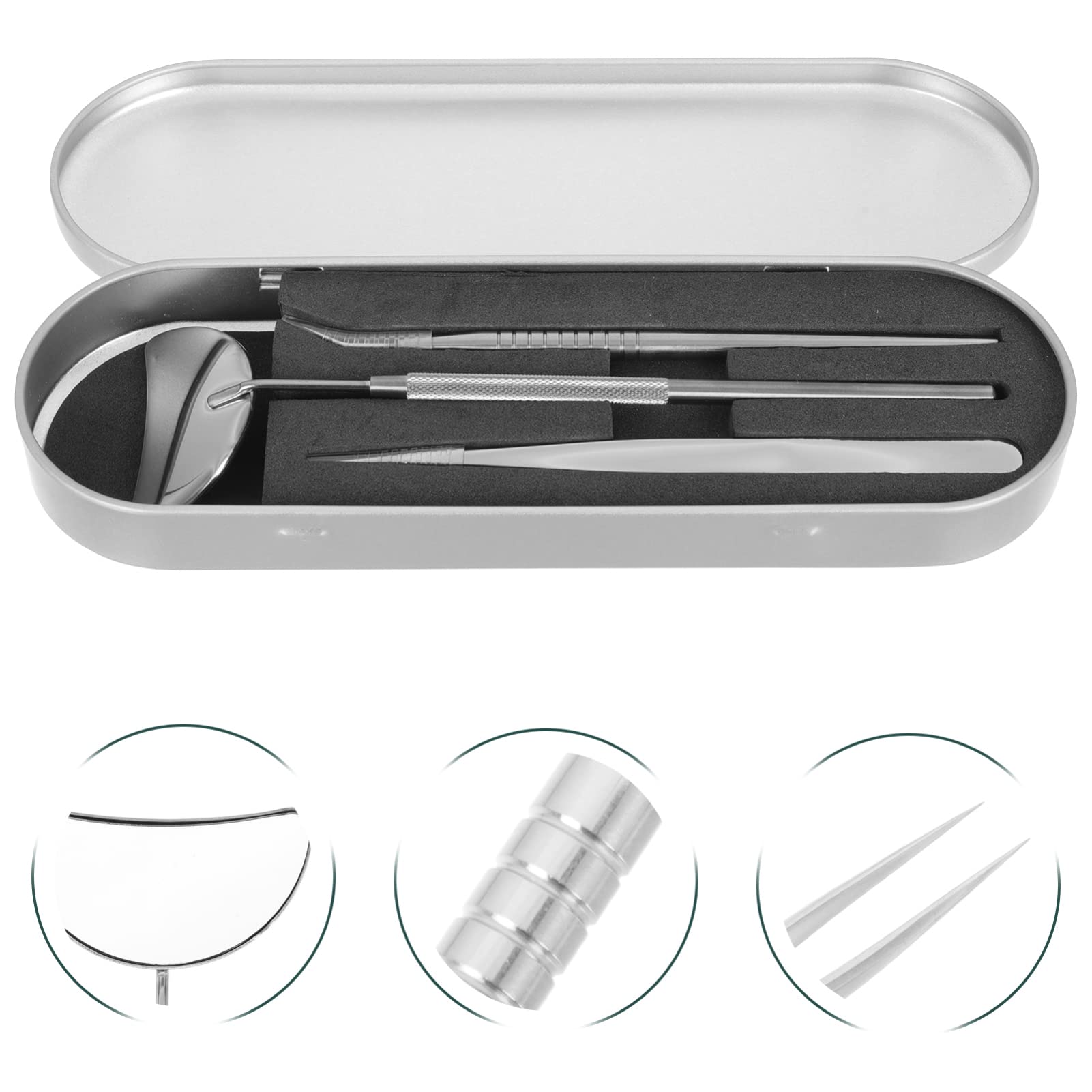 FOMIYES Professional Eyelash Extension Kit - Stainless Steel Lash Tools Set for Women (Eyelash Curler, Extension Tools, Beauty Accessories) - Perfect for Salon Professionals & Home Use