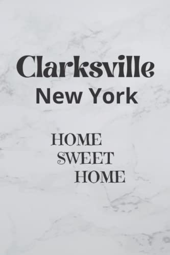 Clarksville New York Home Decor - Cozy 'Home Sweet Home' Wall Art for Living Room, Bedroom & Office Decor