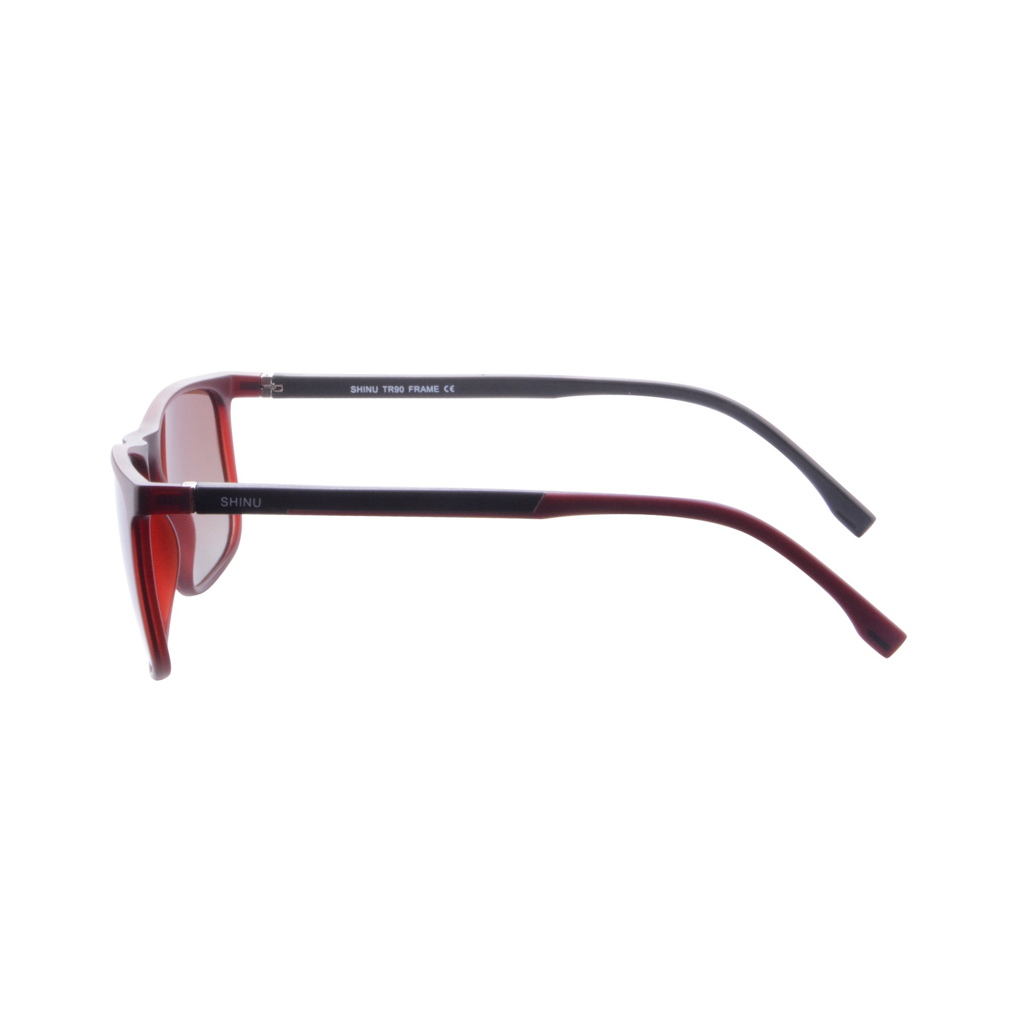 SHINU Polarized Rectangle Sunglasses for Men & Women - Anti-Blue Light Computer Glasses (SH078) - UV Protection for Driving, Outdoor Sports & Digital Screen Use