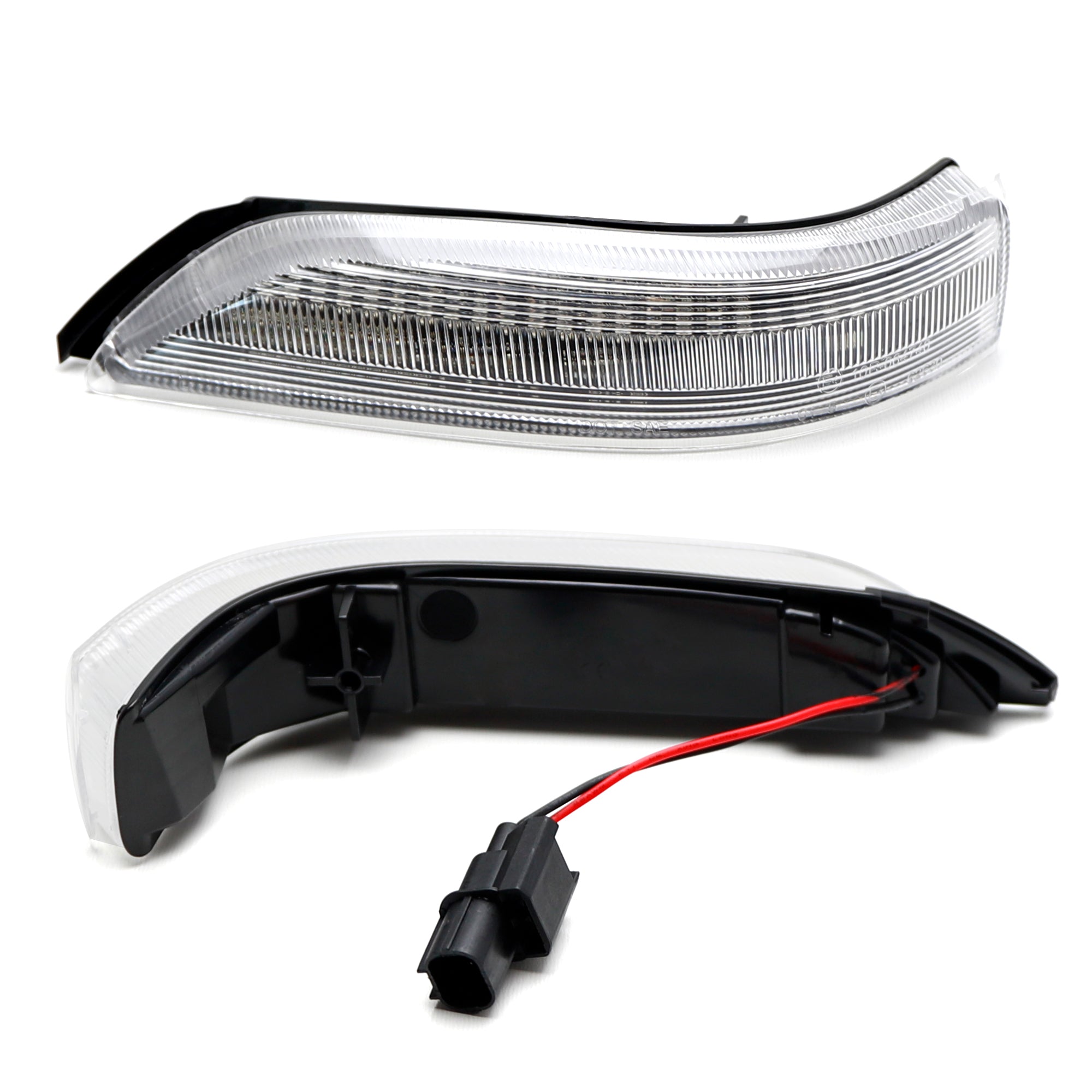 Acura RL 2005-2013 Clear Lens LED Sequential Turn Signal Side Mirror Lights - DRL & Blinker Upgrade for Enhanced Visibility & Style