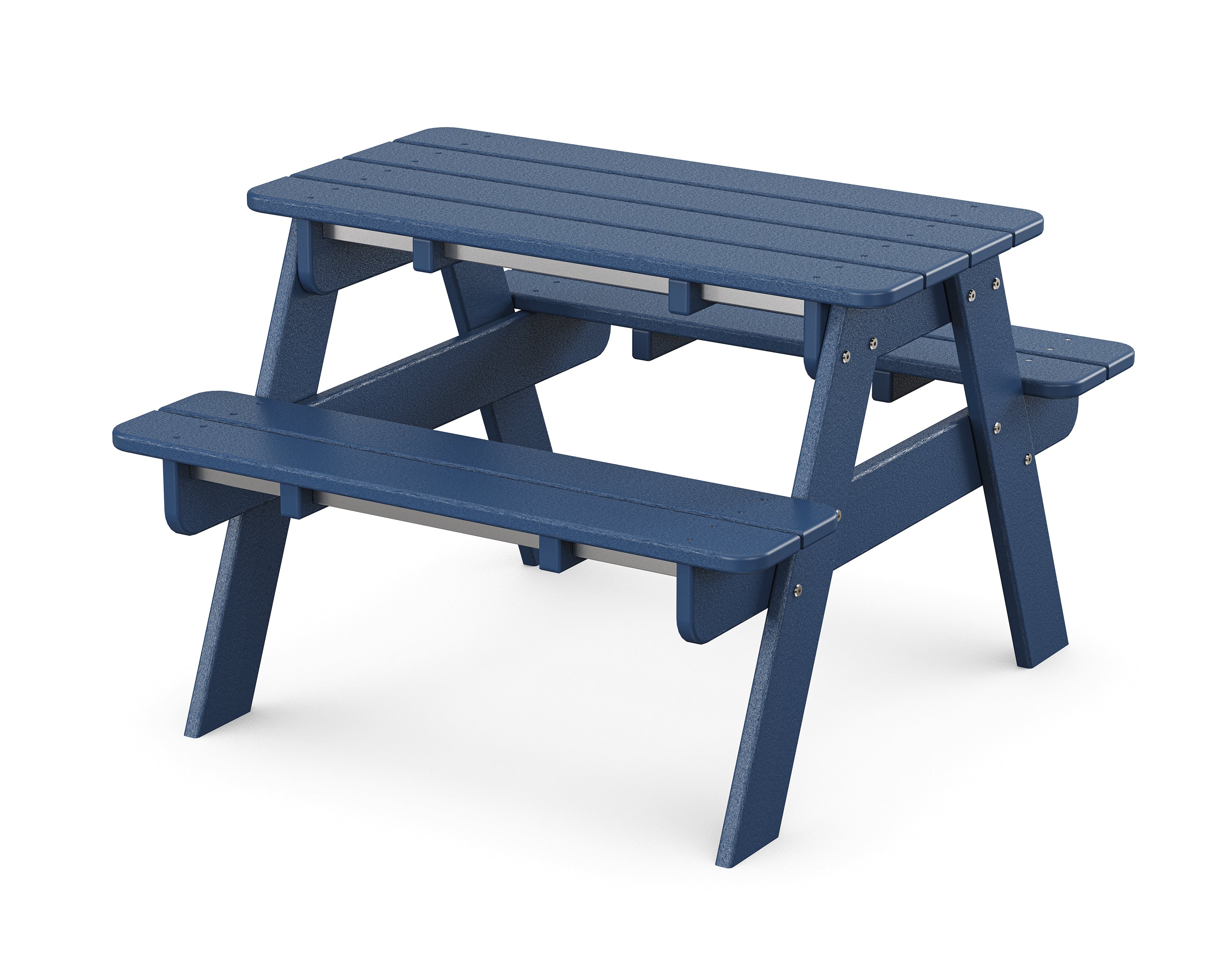 POLYWOOD Kids Picnic Table - Outdoor Durable Plastic Children's Picnic Bench Set for Backyard, Park & Playground - Perfect for Family Gatherings, Birthday Parties & Outdoor Dining