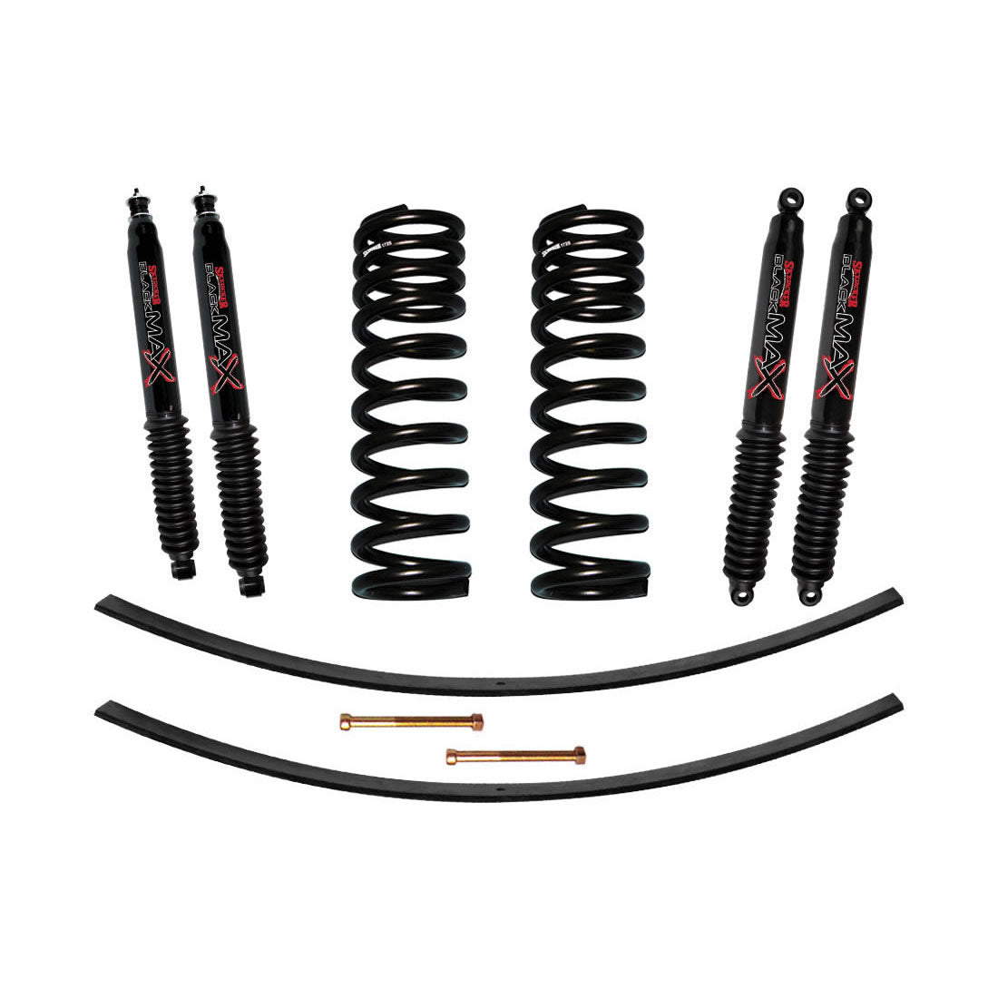 1.5-2 Inch Lift Kit with Black MAX Shocks for 1978-1979 Ford Bronco - Off-Road Suspension Upgrade for Enhanced Performance & Adventure