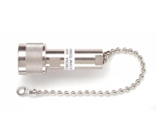 Fluke Pomona 4240 50 Ohm Type N Male Terminator Plug - 50 Ohm RF Load Termination for Coaxial Cables - Perfect for RF Testing, Lab Equipment, and Signal Termination in Electronics & Telecommunications