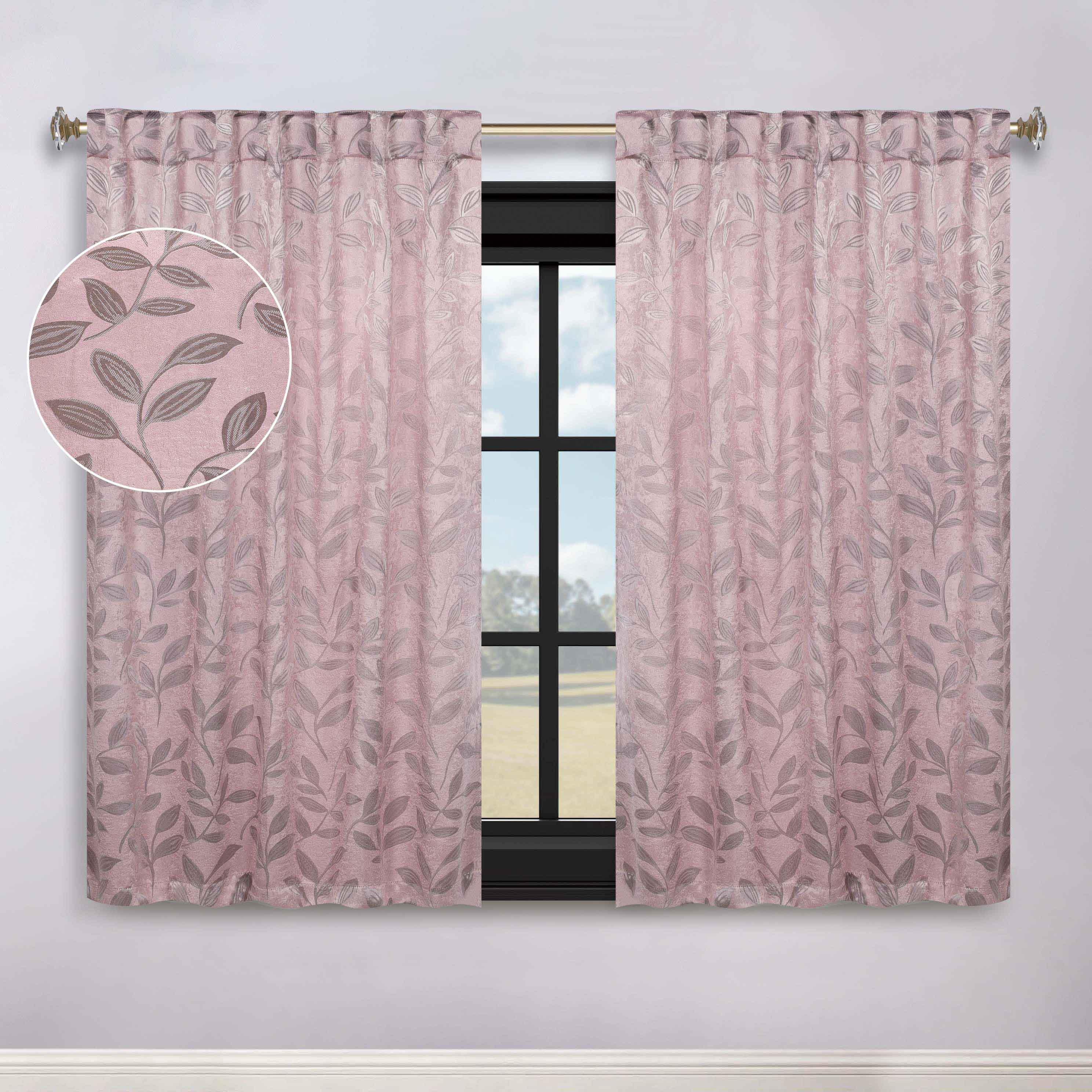 Premium Blackout Curtains for Bedroom - Super Soft Thermal Insulated Room Darkening Drapes with Back Tab Design (Set of 2 Panels) - Perfect for Nursery, Home Theater & Shift Workers