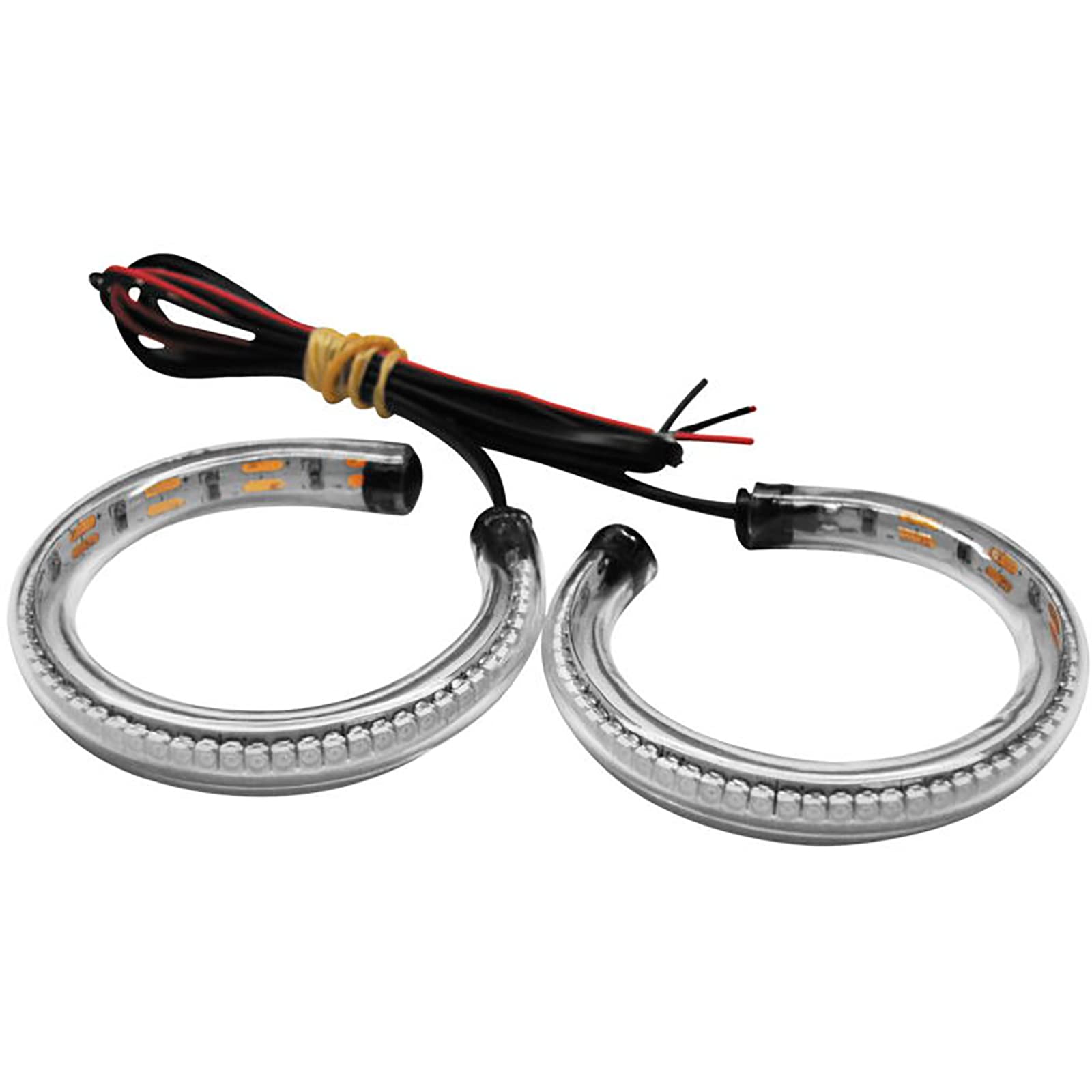 Rage 360 LED Front Turn Signals - 37mm Clear Replacement Bulbs for Motorcycles - Perfect for Harley, Honda & Yamaha Bikes - Enhance Visibility for Night Riding & Safety