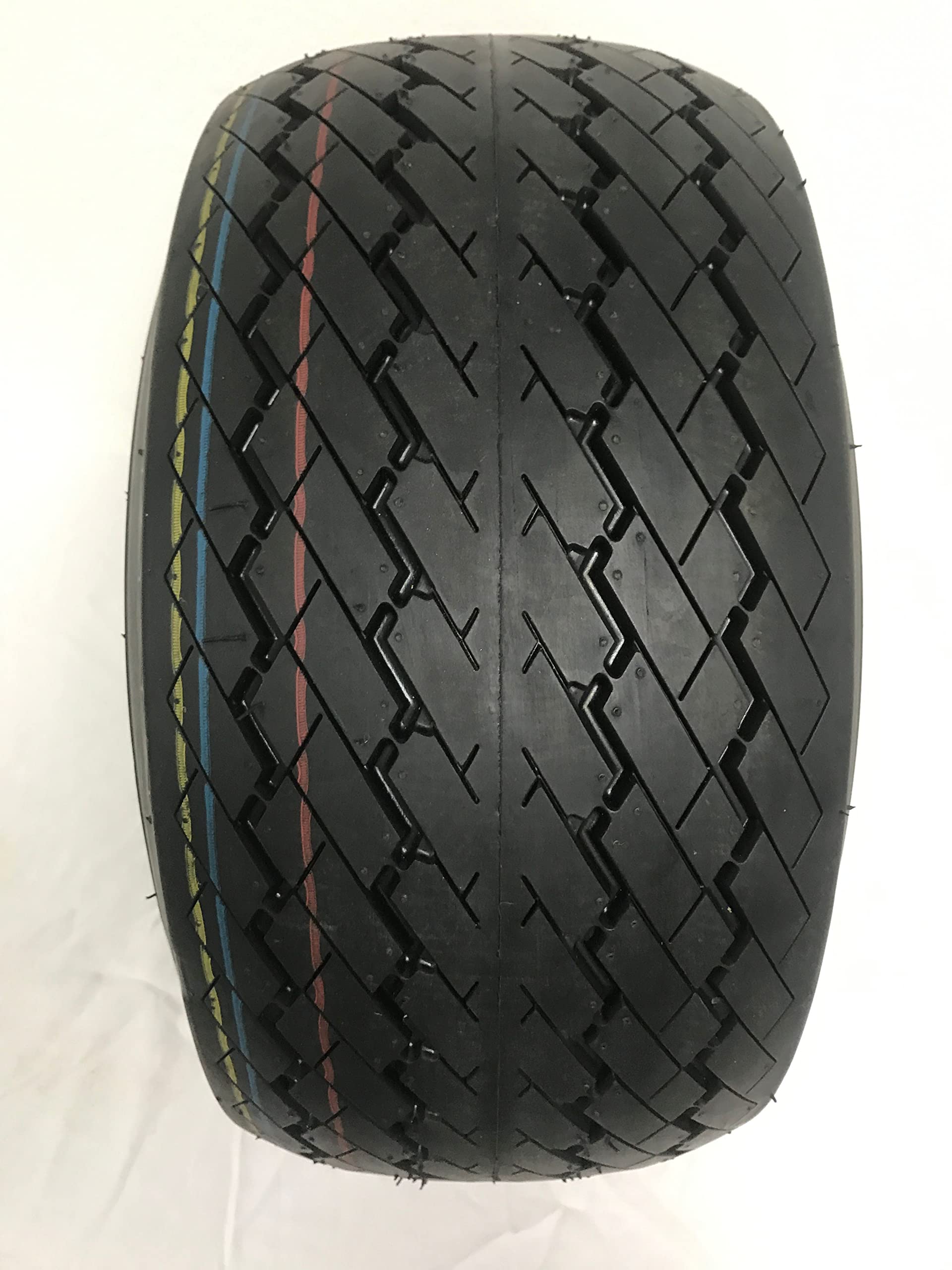18x8.5-8 OEM Golf Cart Wheels with White Steel Tires - 4-Piece Set for Smooth Rides on Golf Courses & Resorts