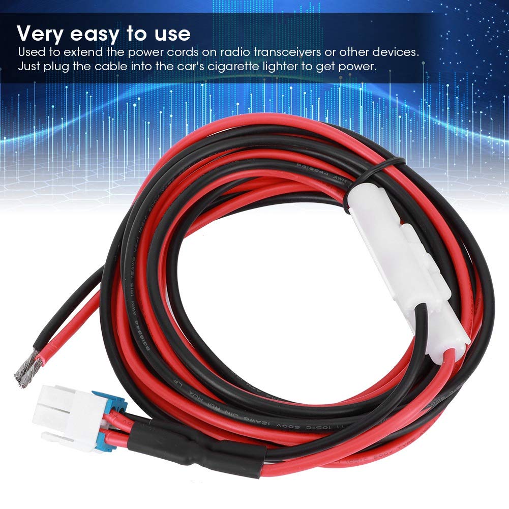 Dioche 12V DC Car Cigarette Lighter Adapter - Power Cable for Motorola GM3188/GM3688/GM1280/MCX760/CM140 Radios - Perfect for Trucking, Emergency Vehicles & Road Trips