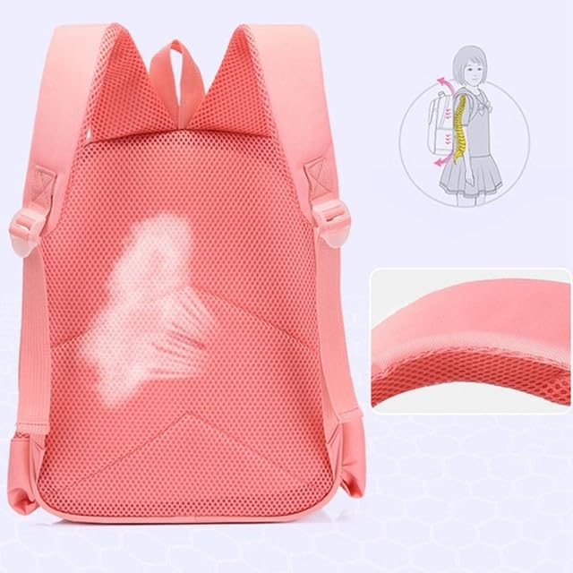 Unicorn Themed Girls Kids Backpack - 3D Cute Cartoon Kindergarten School Bag for Travel & Birthday Gifts (Light Pink) - Perfect for School, Daycare, Travel & Birthday Parties