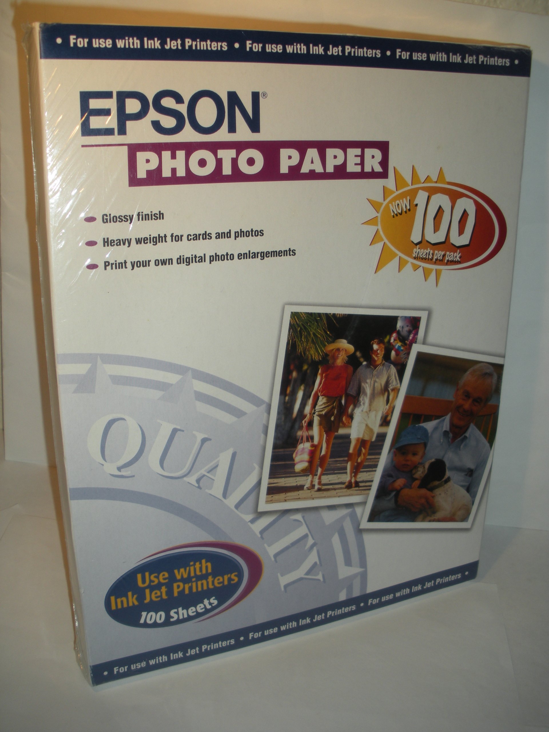Epson Premium Glossy Photo Paper 8.5 x 11 Inches - 20 Sheets for High-Quality Printing, Ideal for Photos, Art Prints & Scrapbooking Projects