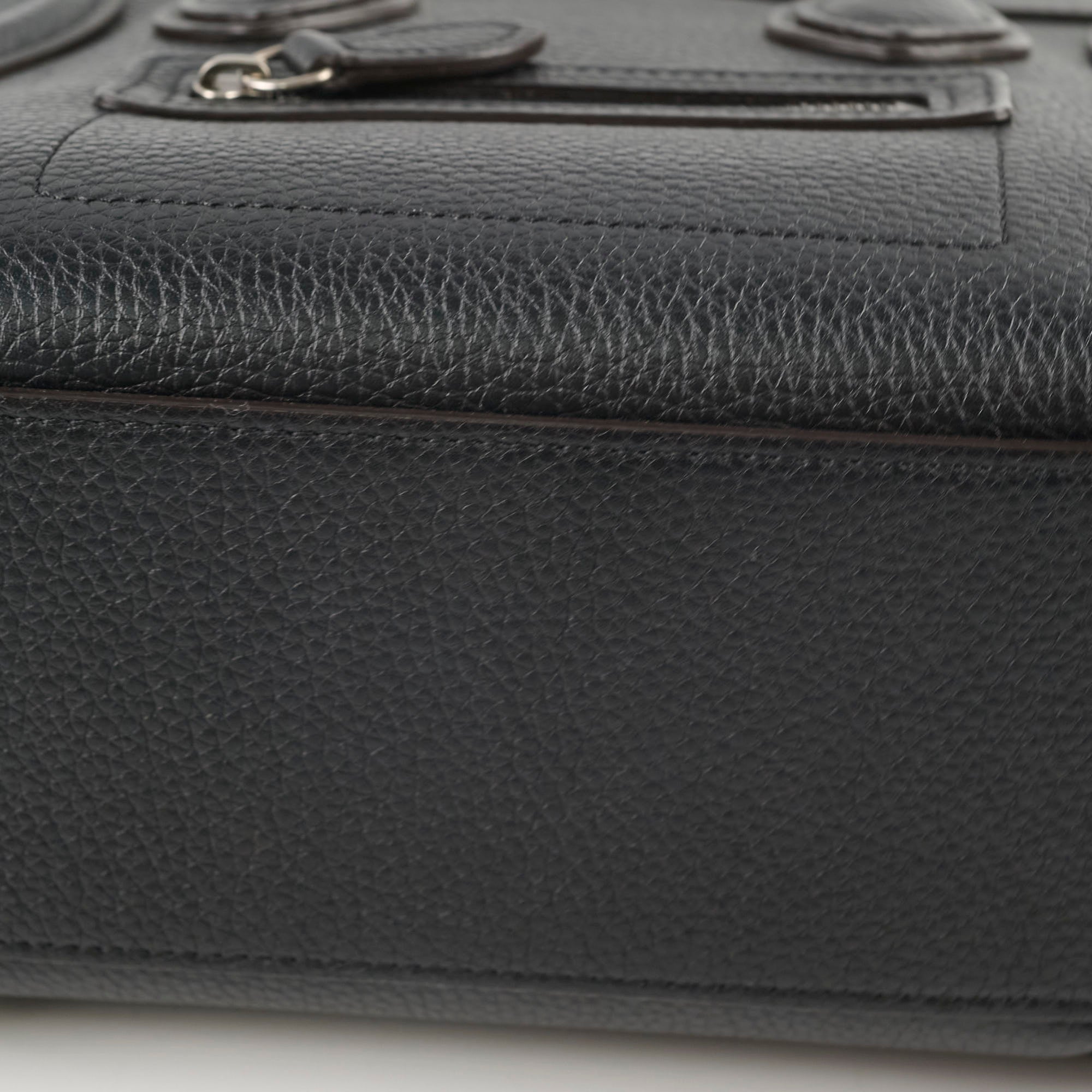 Celine Luggage Nano Black Leather Crossbody Bag - Stylish & Compact Handbag for Women | Perfect for Work, Travel & Everyday Use