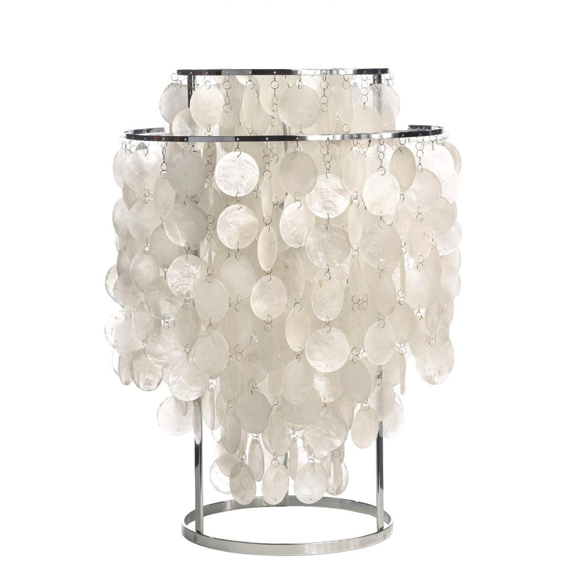 Modern Round Shell Table Lamp - Elegant Bedside & Living Room Lighting for Home Decor - Perfect for Bedrooms, Offices, and Cozy Reading Nooks
