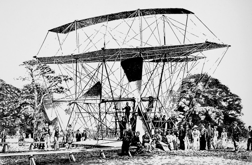 Sir Hiram Maxim's 360HP Flying Machine - 1894 Aviation Invention for Collectors & History Enthusiasts