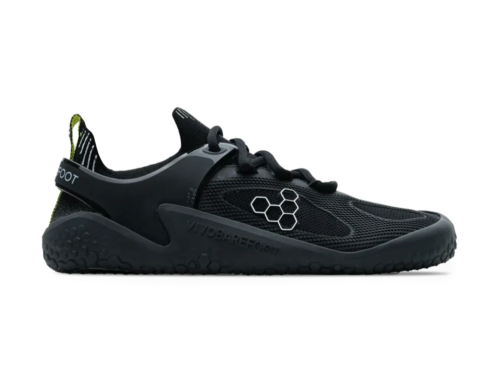 Vivobarefoot Motus Strength Women's Barefoot Shoes - Obsidian/Grey - Lightweight & Flexible for Cross Training, Gym & Outdoor Activities