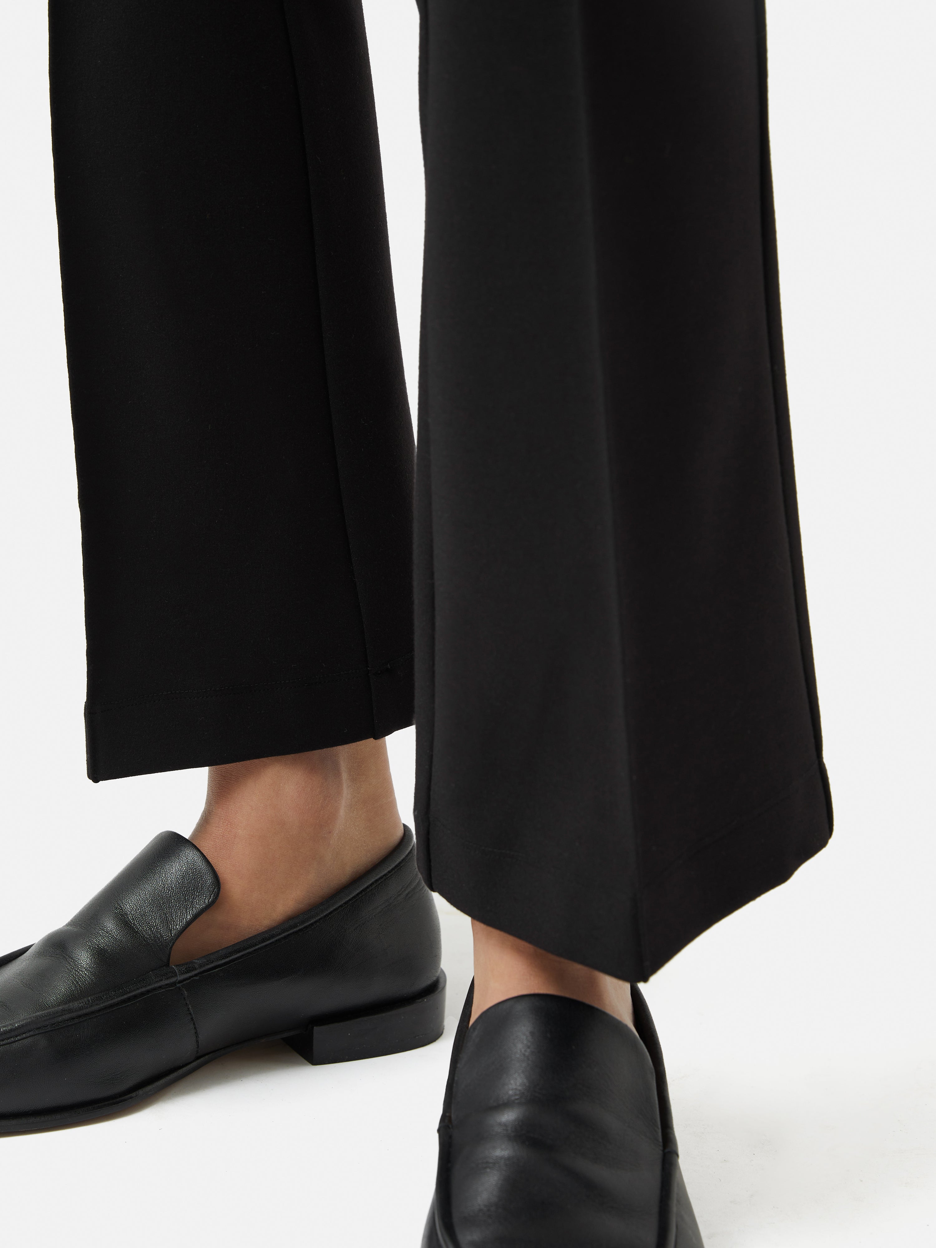 Stylish Ponte Kickflare Pants for Women - Classic Black Trousers | Perfect for Work, Office & Casual Outfits