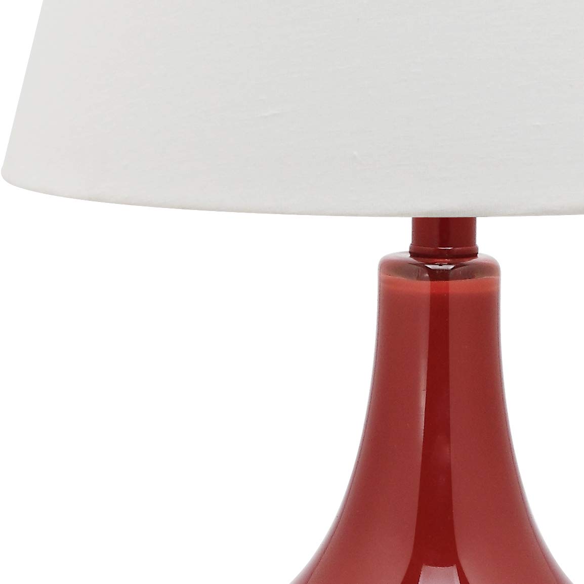SAFAVIEH Amy Modern Contemporary Red Gourd Glass Table Lamp Set of 2 - 24