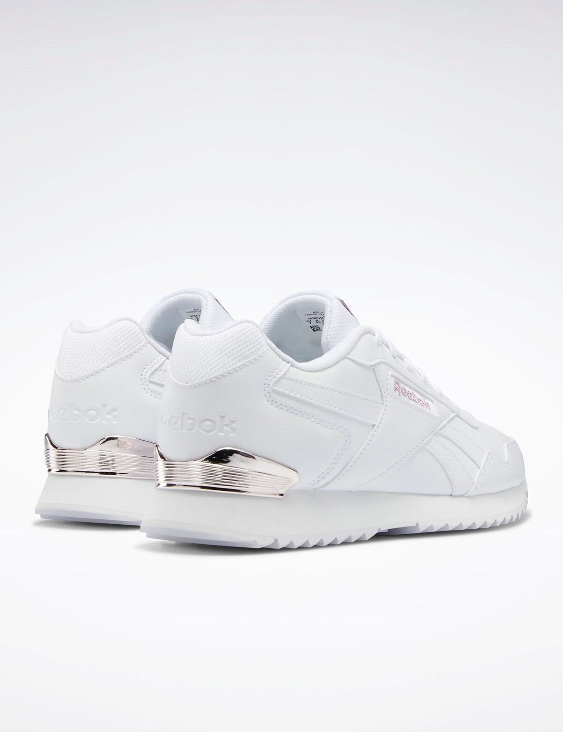 Reebok Glide Ripple Clip Running Shoes for Women - Cloud White & Rose Gold | Lightweight Comfort for Jogging, Gym Workouts & Casual Wear