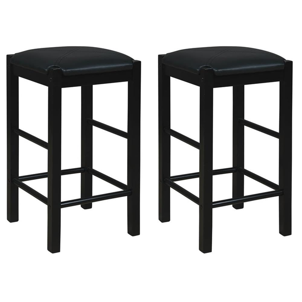 Linon Tifton 5-Piece Wood & Faux Marble Black Tavern Table Set - Perfect for Kitchen, Dining Room, and Small Space Entertaining