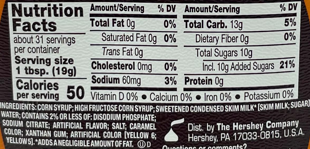 Hershey's Syrup 4-Pack - Chocolate, Strawberry, Caramel & Dark Chocolate for Desserts & Milkshakes