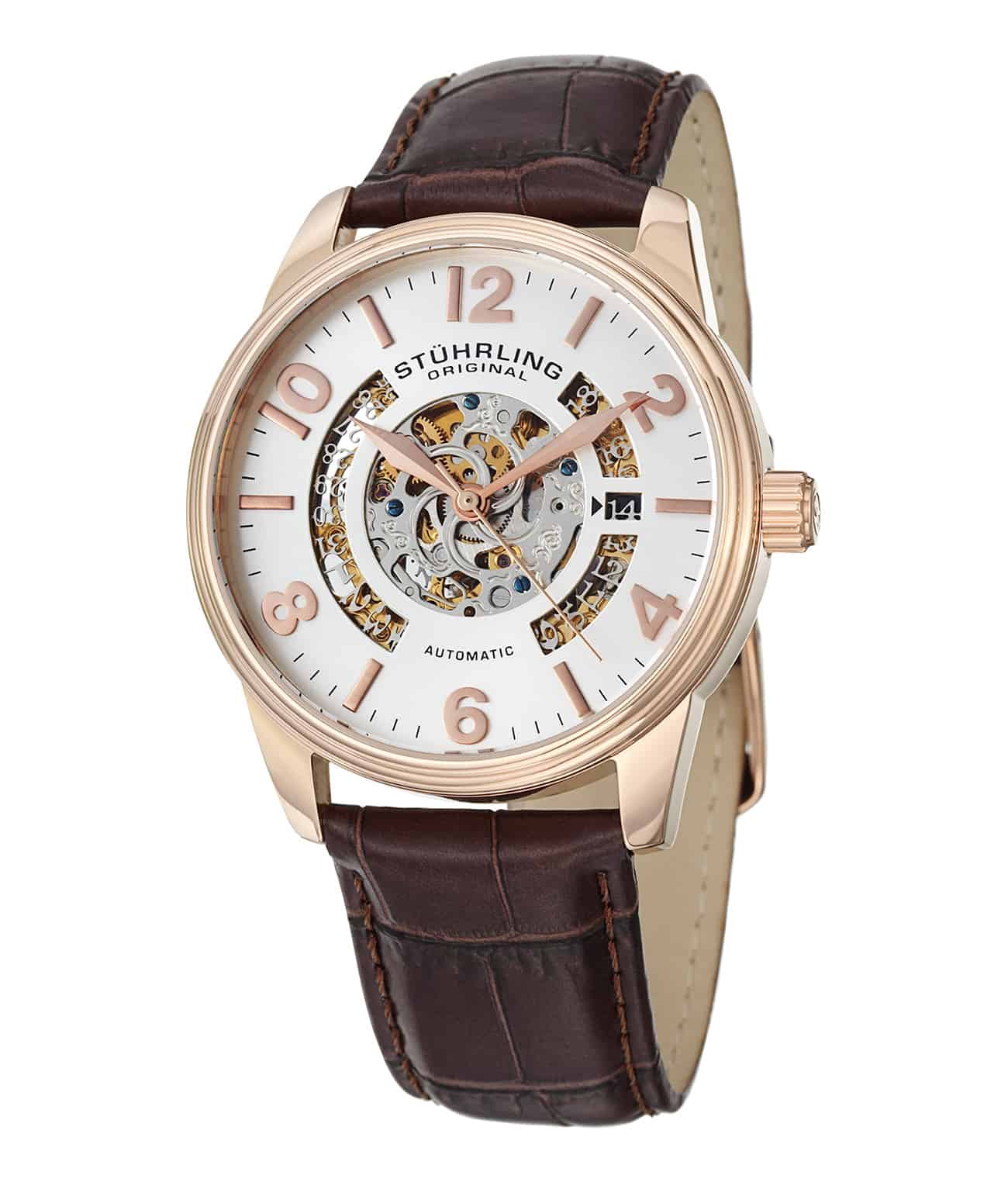 Legacy 649 Automatic 42mm Skeleton Watch for Men - Luxury Stainless Steel Mechanical Timepiece - Perfect for Business, Formal Events & Gift Giving