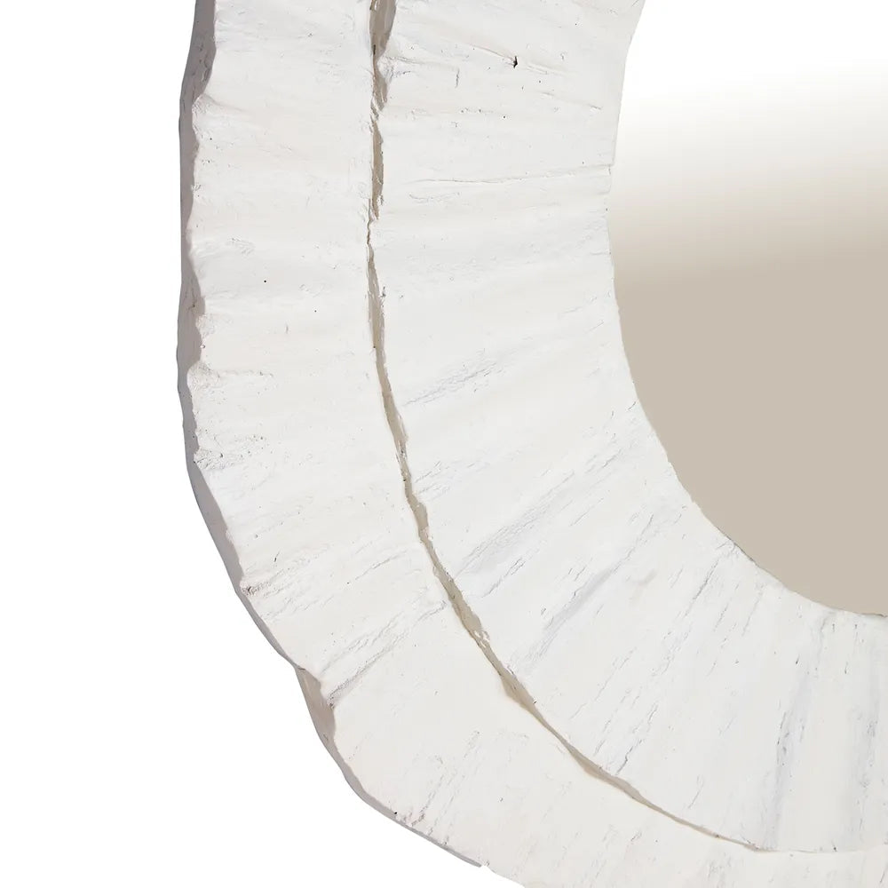 Corfu White Wall Mirror - Elegant Full-Length Mirror for Bedroom, Living Room & Entryway Decor