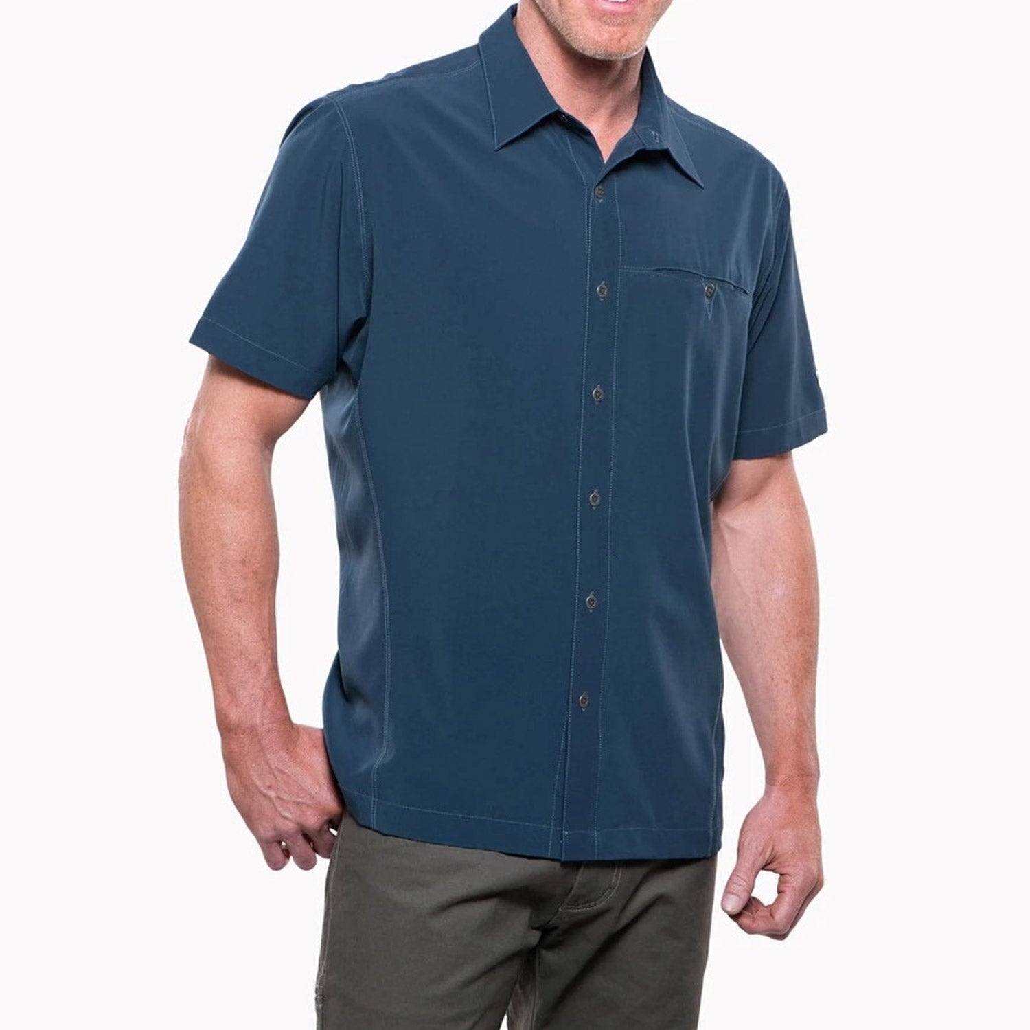 KÜHL Men's Renegade Short Sleeve Button Down Work Shirt - Breathable Quick-Dry Outdoor Shirt for Hiking, Camping & Casual Wear