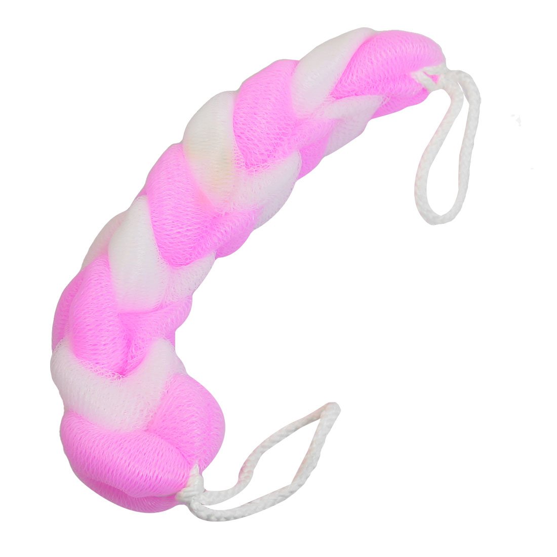 Pink & White Exfoliating Body Scrubber Sponge for Shower & Bath - Gentle Skin Cleansing & Dead Skin Removal - Perfect for Sensitive Skin & Daily Exfoliation