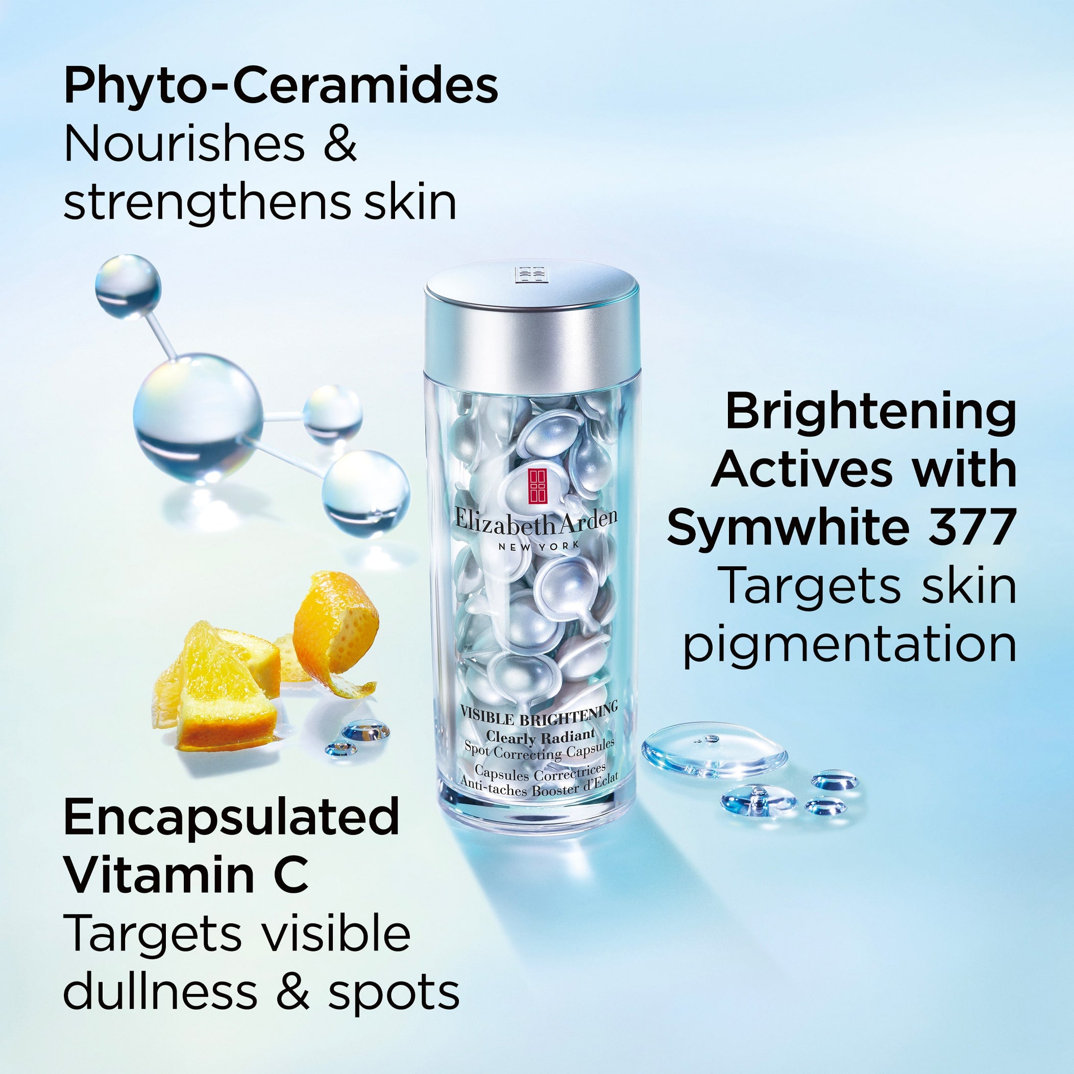 Visible Brightening Clearly Radiant Spot Correcting Capsules 120 Count - Dark Spot Treatment for Face & Body, Brightening Serum for Even Skin Tone - Perfect for Daily Skincare Routine & Nighttime Use