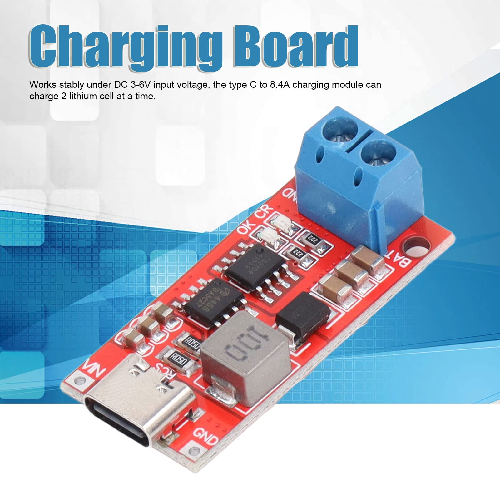 ANKROYU 4A Input 2.2A Output Step Up Boost Charging Board Module for DIY Battery Charger - Perfect for Solar Power Systems, Portable Chargers & Electronic Projects