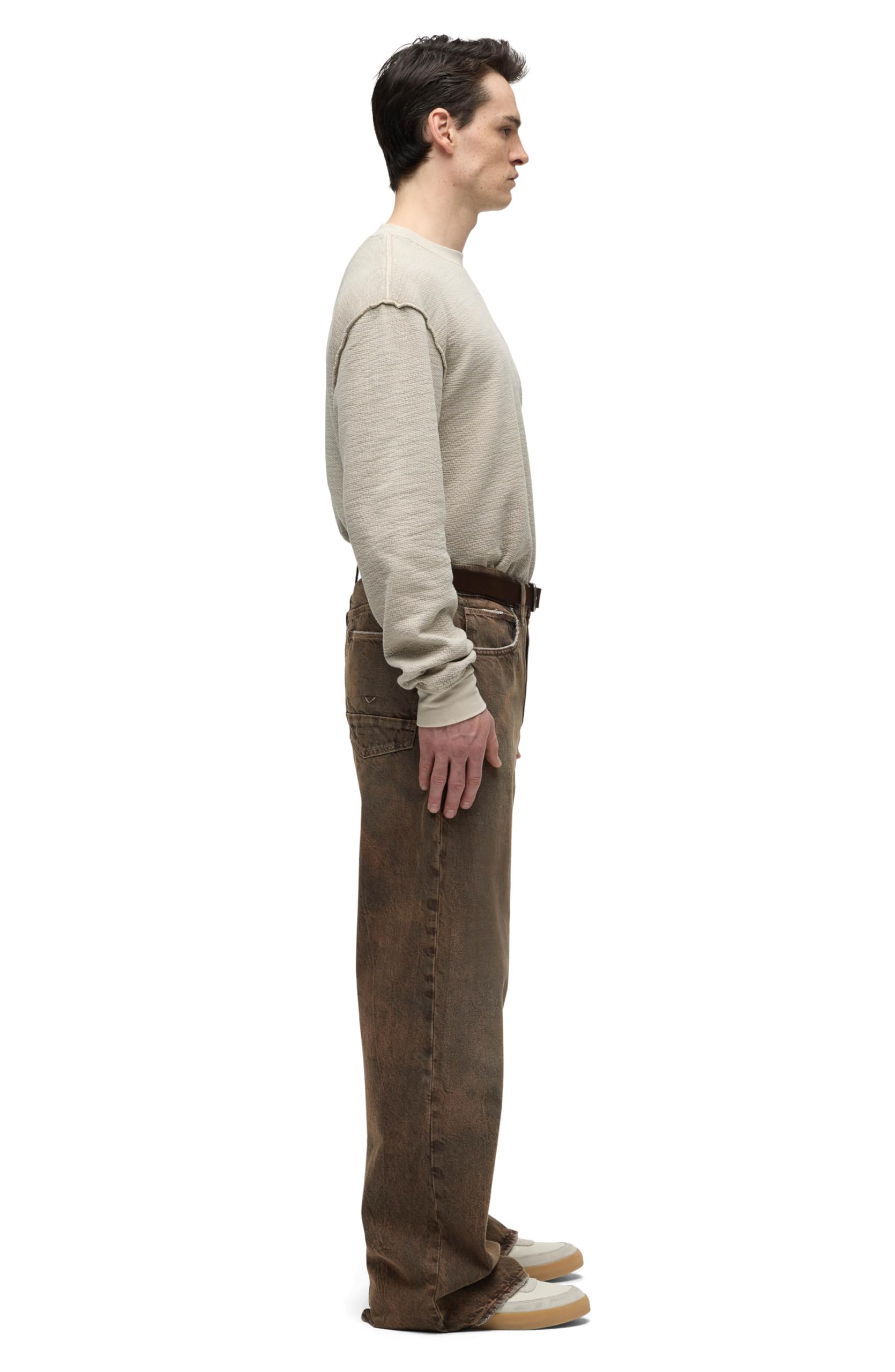 HUDSON Men's Luca Loose Fit Wide Leg Denim Jeans - Comfortable Casual Pants for Everyday Wear, Street Style & Relaxed Outfits