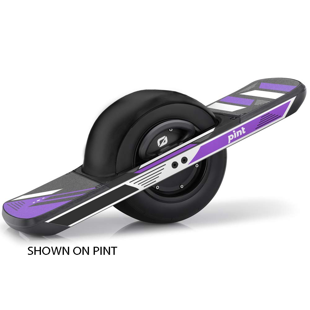 OneWheel Pint Graphics Kit - Blitz Purple Rail Decals & Grip Tape by Earth Surf Designs | Custom Stickers for Electric Skateboard Accessories | Perfect for Street Riding & Board Personalization
