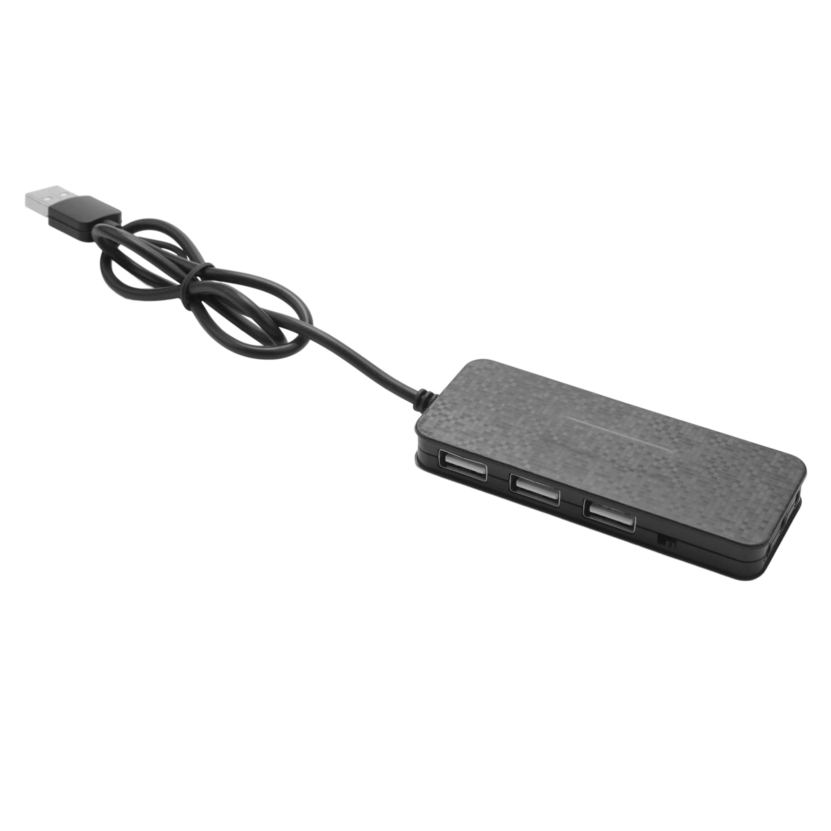 Koanhinn 3-Port USB 2.0 Hub with 7.1 Channel Sound Card & Headset Microphone Adapter for PC - Black | Perfect for Gaming, Streaming & Conference Calls