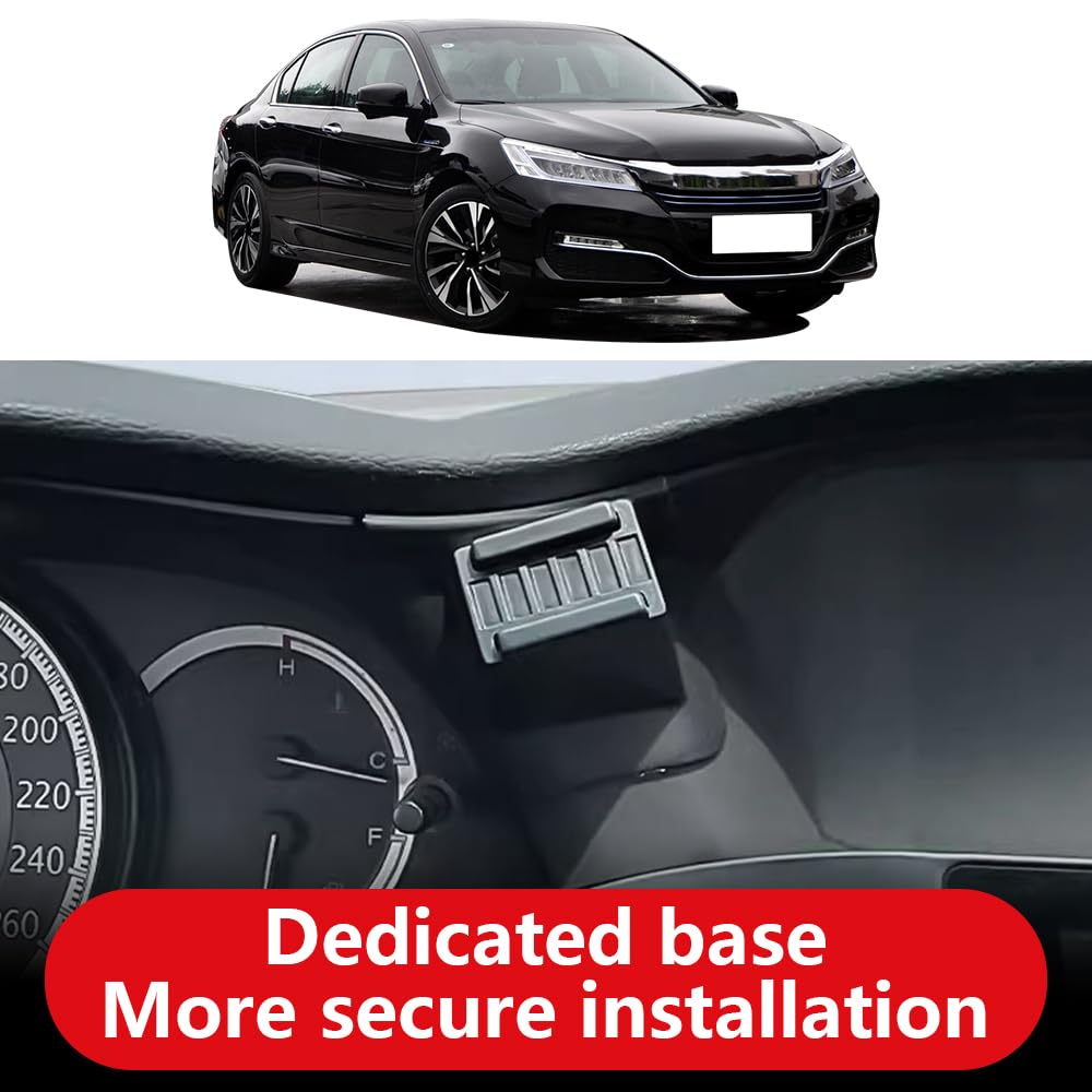 Premium Car Phone Holder Mount for Honda Accord 2013-2017 (9th & 9.5 Gen) - Universal Dashboard & Air Vent Cell Phone Stand - Perfect for GPS Navigation & Hands-Free Driving Accessories