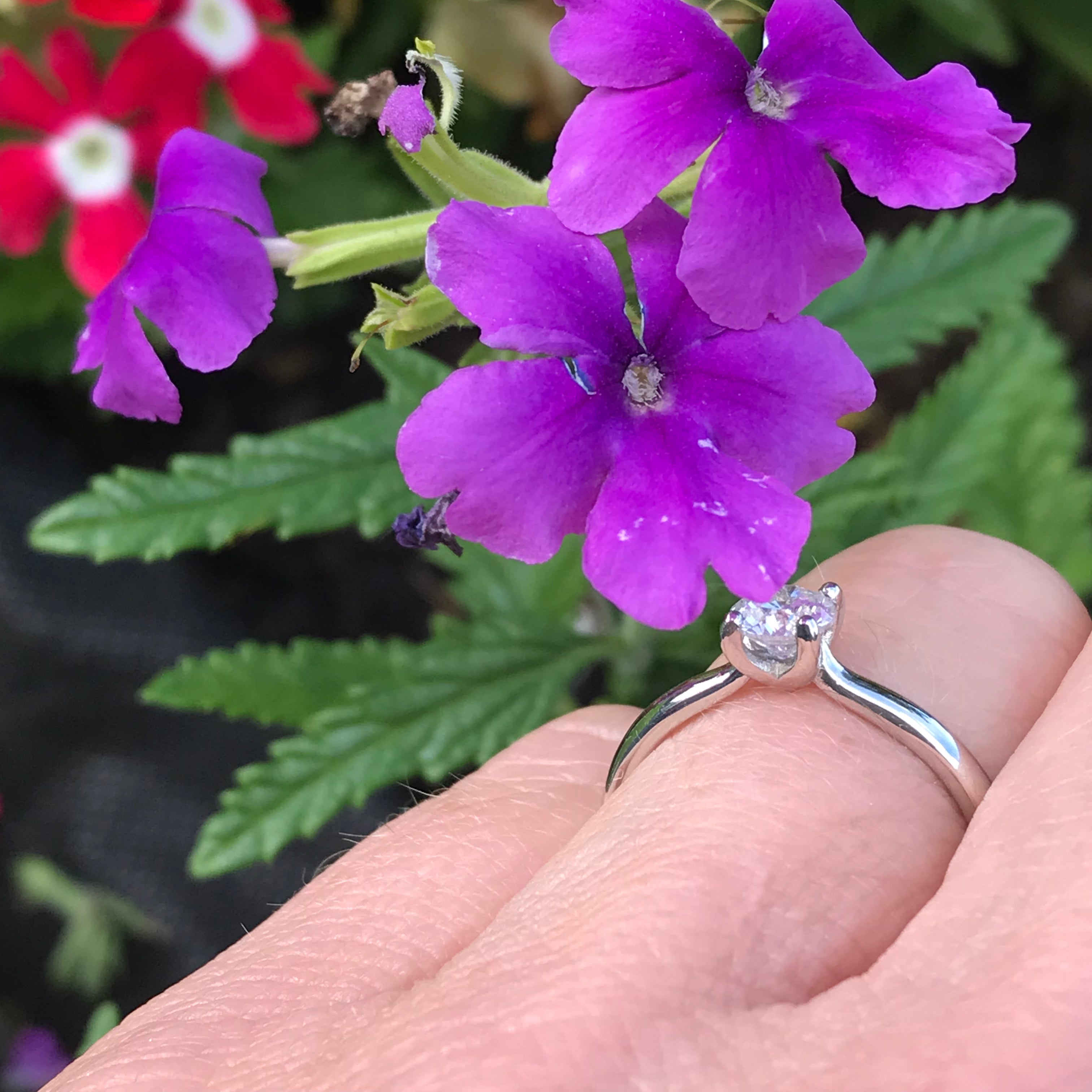 0.50ct Platinum Brilliant Natural Diamond Four Prong Engagement Ring - Perfect for Proposals, Weddings & Anniversaries