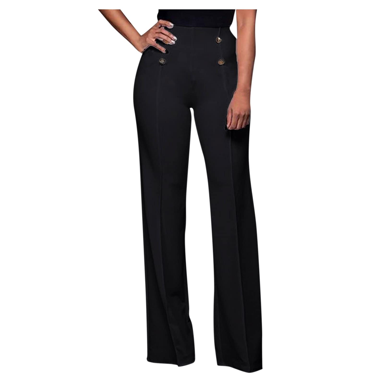 MOOKO Women's Stretch Skinny High Waist Dress Pants - Professional Office Work Pants, Comfortable Business Casual Trousers with Pockets for Yoga, Travel & Everyday Wear