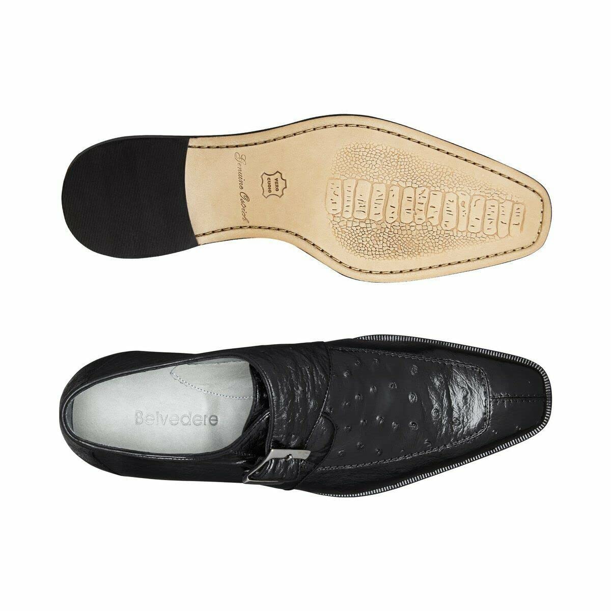 Men's Josh Monk Strap - Premium Leather Adjustable Watch Band for Casual & Formal Wear | Perfect for Business, Office, and Everyday Use