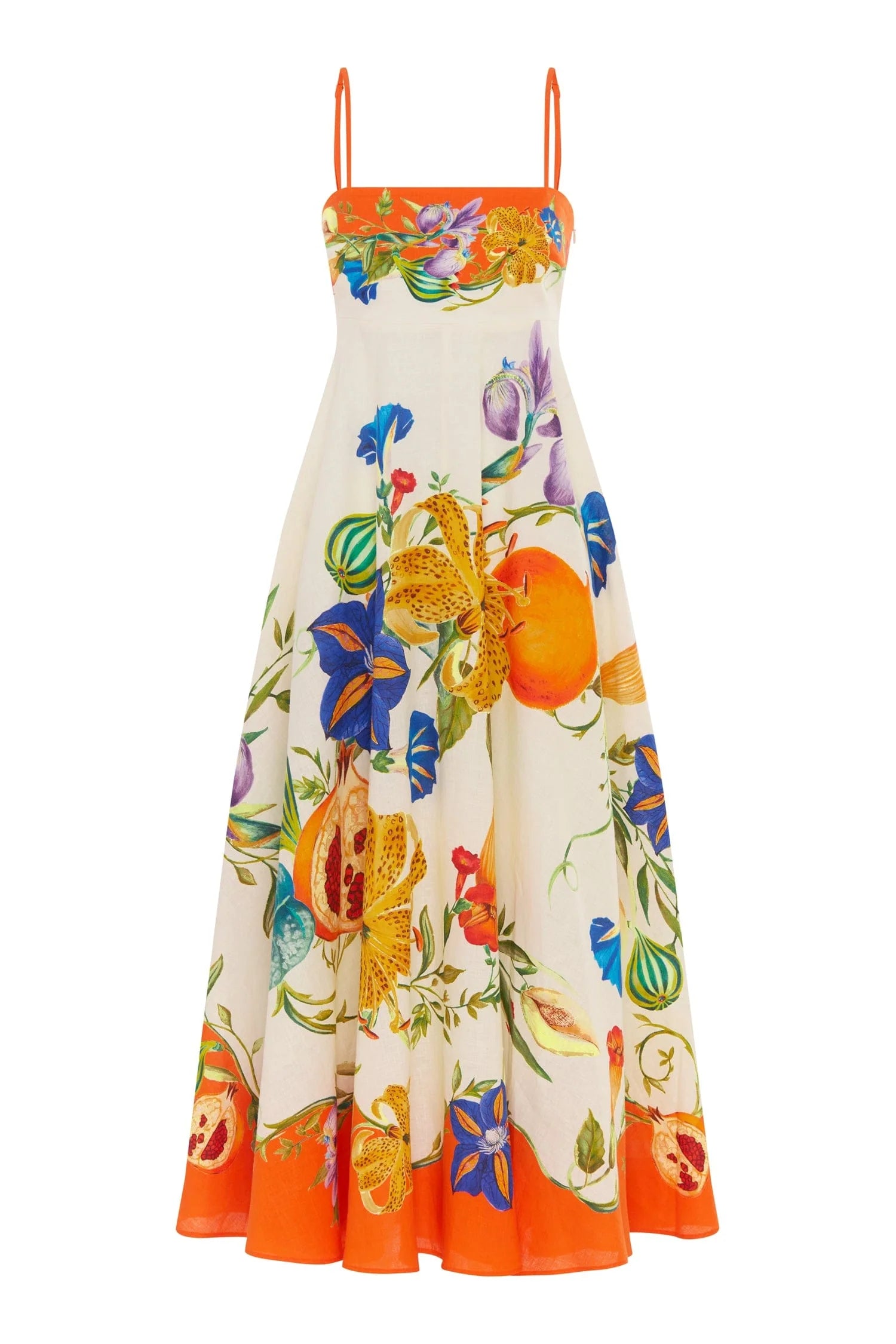 Floral Print Sundress for Women - Summer Beach Dress with Pockets - Perfect for Vacation, Pool Party, and Outdoor Activities