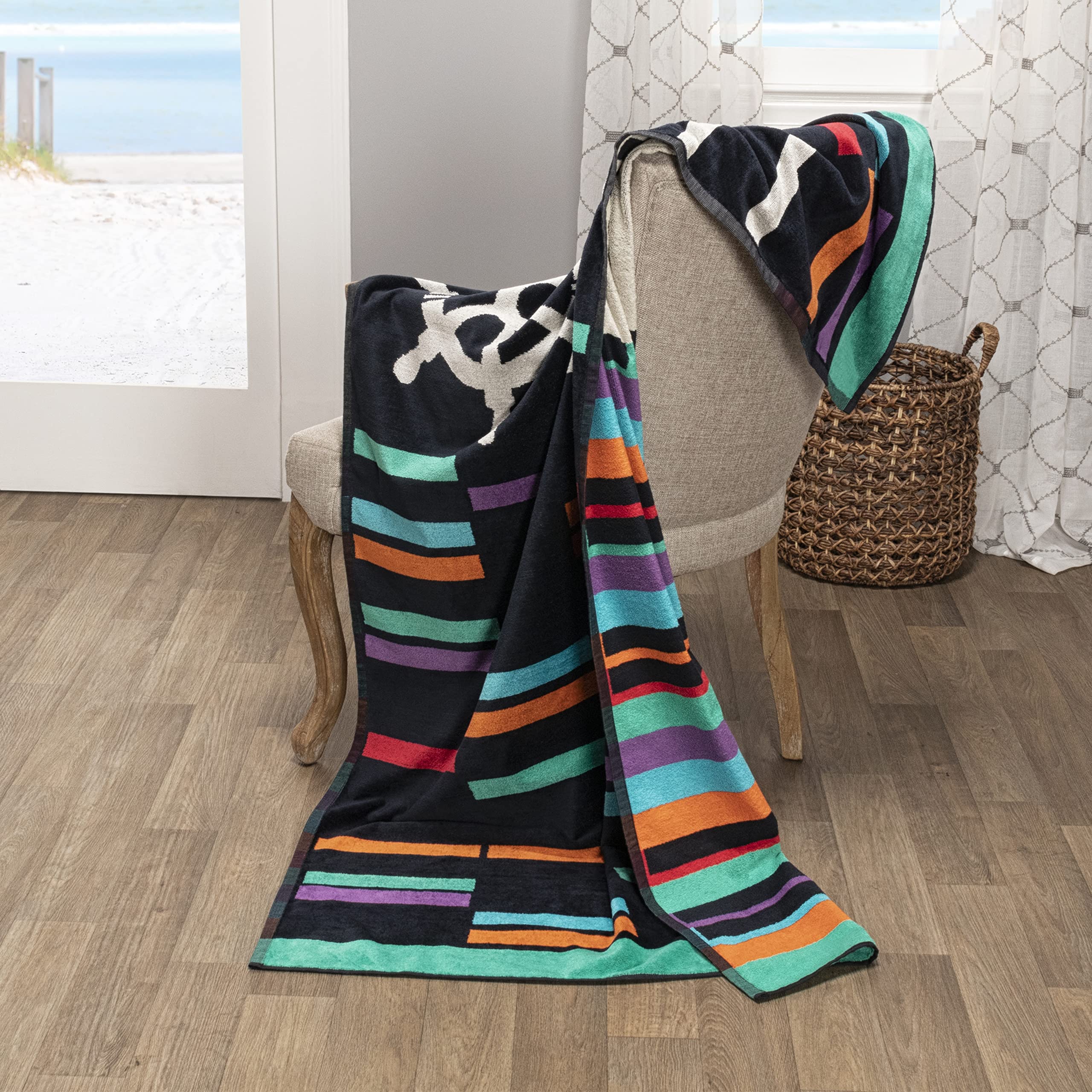 Premium Retro Spin Wheel Oversized Beach Towel - 35