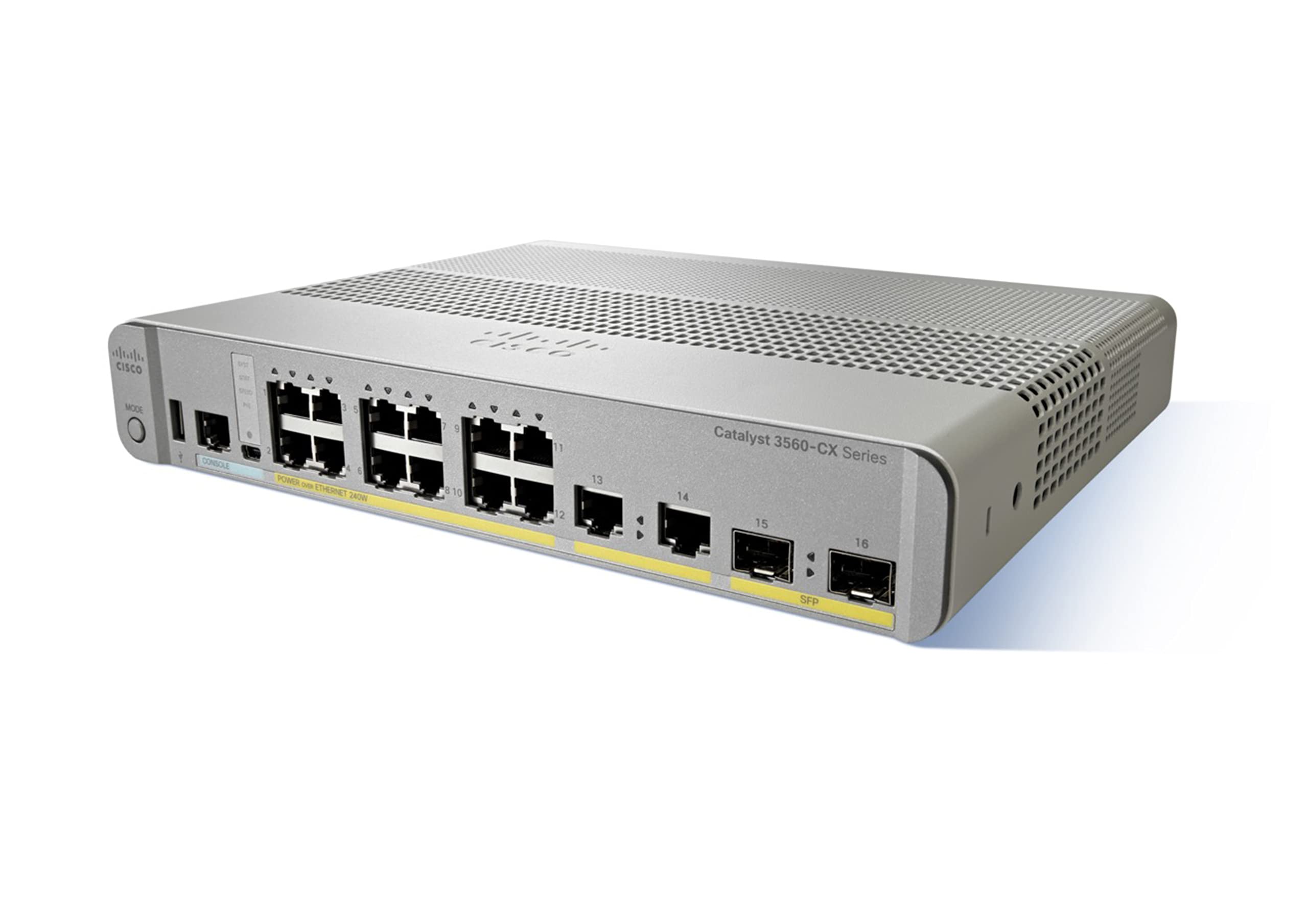 Refurbished Cisco 3560CX-8PC-S 8-Port Gigabit Layer 3 Switch WS-C3560CX-8PC-S - Ideal for Small Business Networks & Office IT Infrastructure