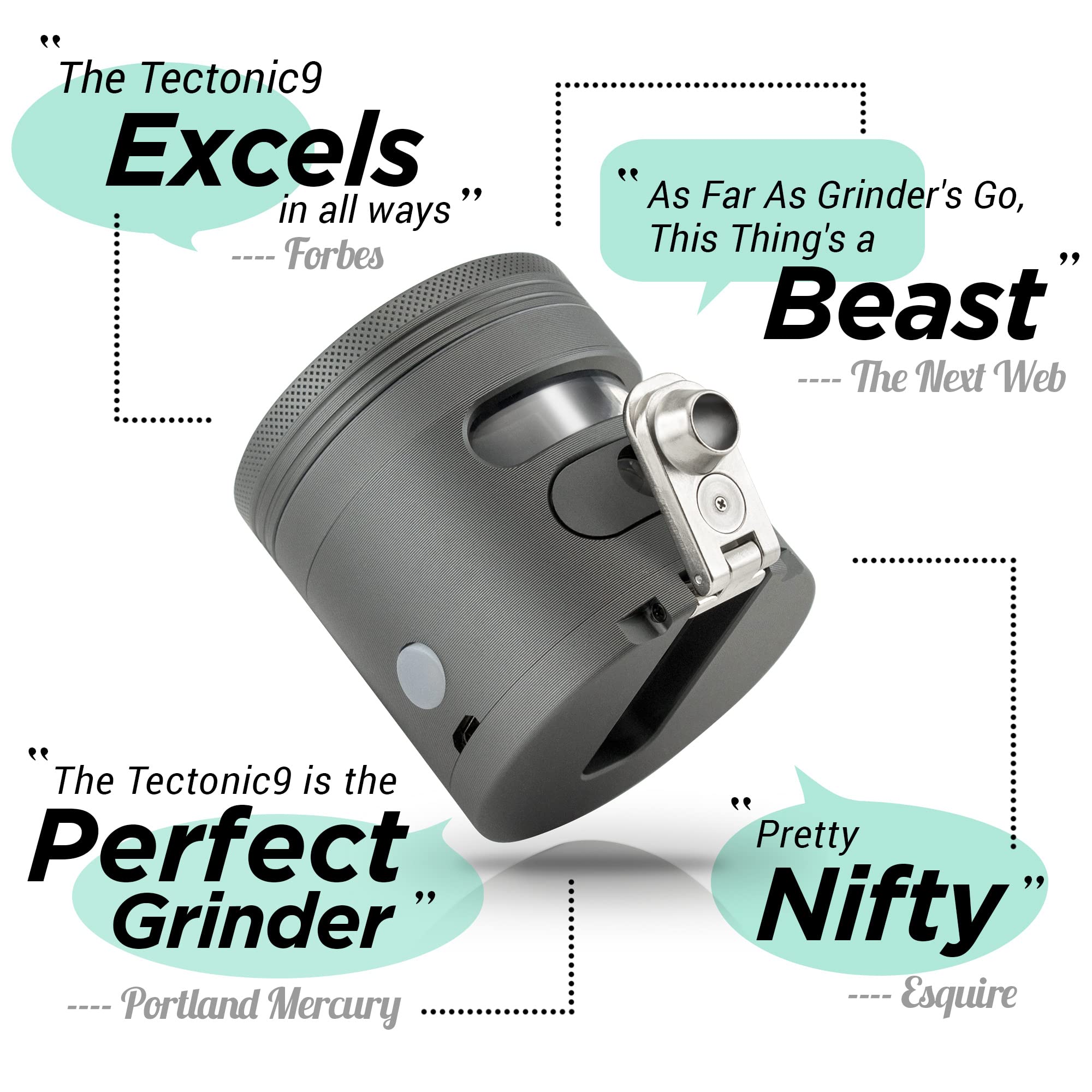 Premium Tectonic9 Manual Coffee Grinder with Automatic Dispenser - 2.5