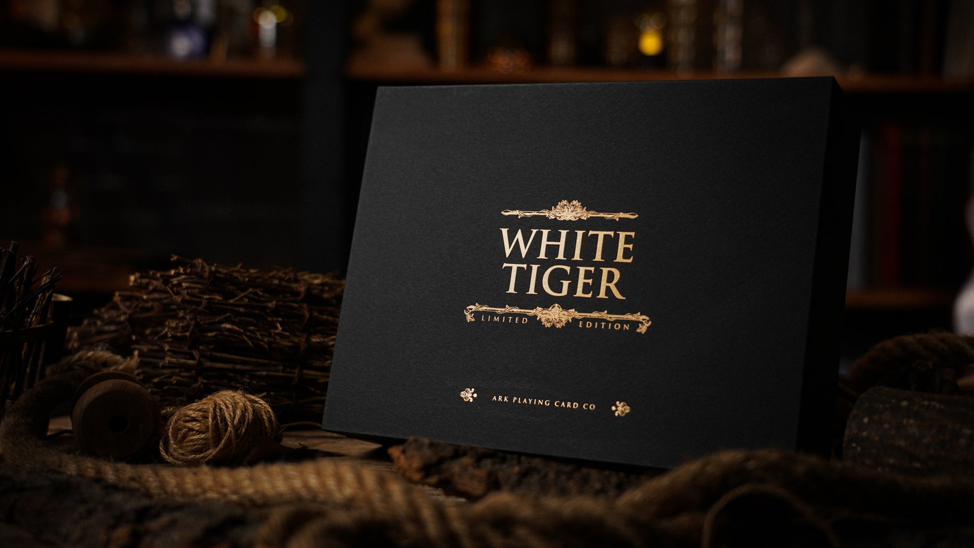 White Tiger Black Gold Box Set - Premium Collectible Gift Set for Home Decor, Office Display & Feng Shui