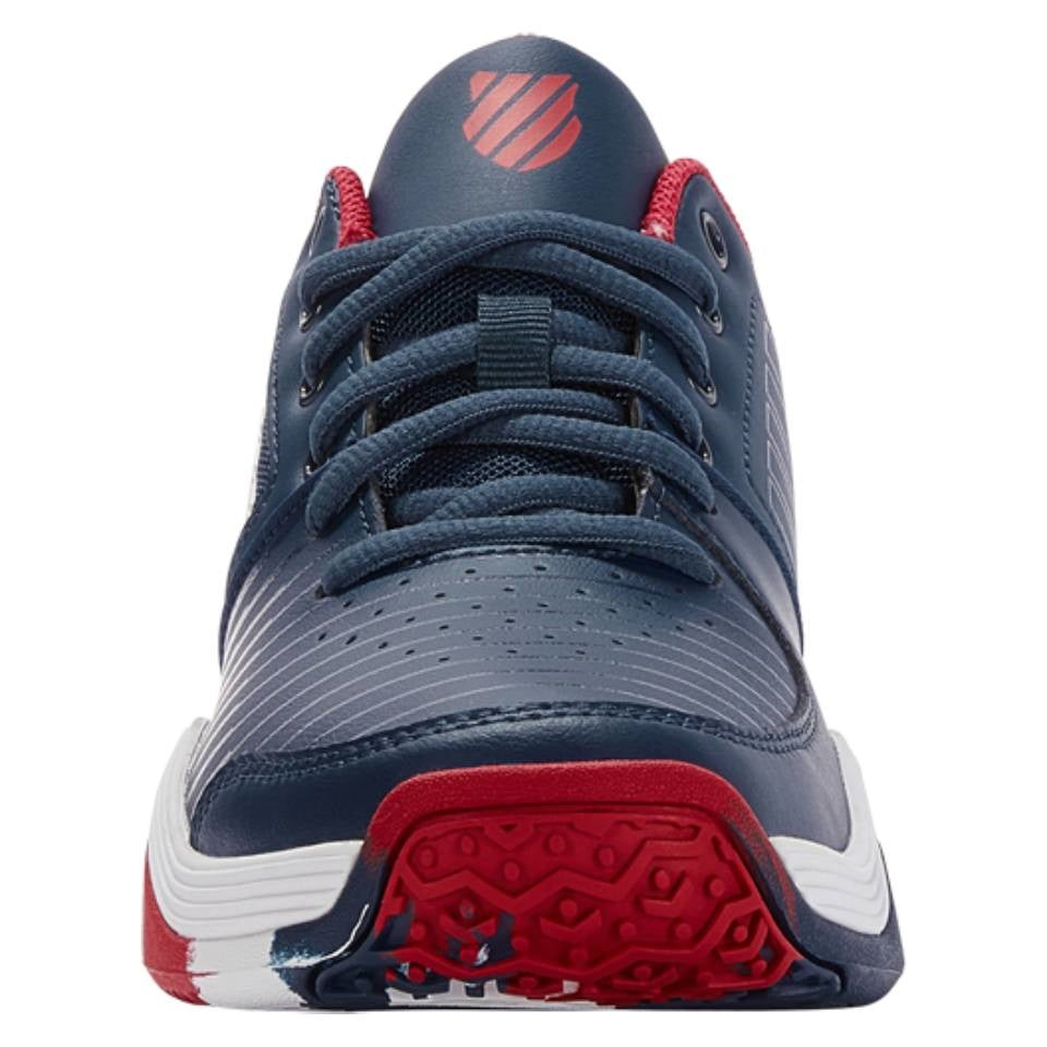 K Swiss Court Express OMNI Junior Tennis Shoes for Boys & Girls - Lightweight, Durable Blue & White Sneakers for Kids - Perfect for Tennis, Running & School Activities