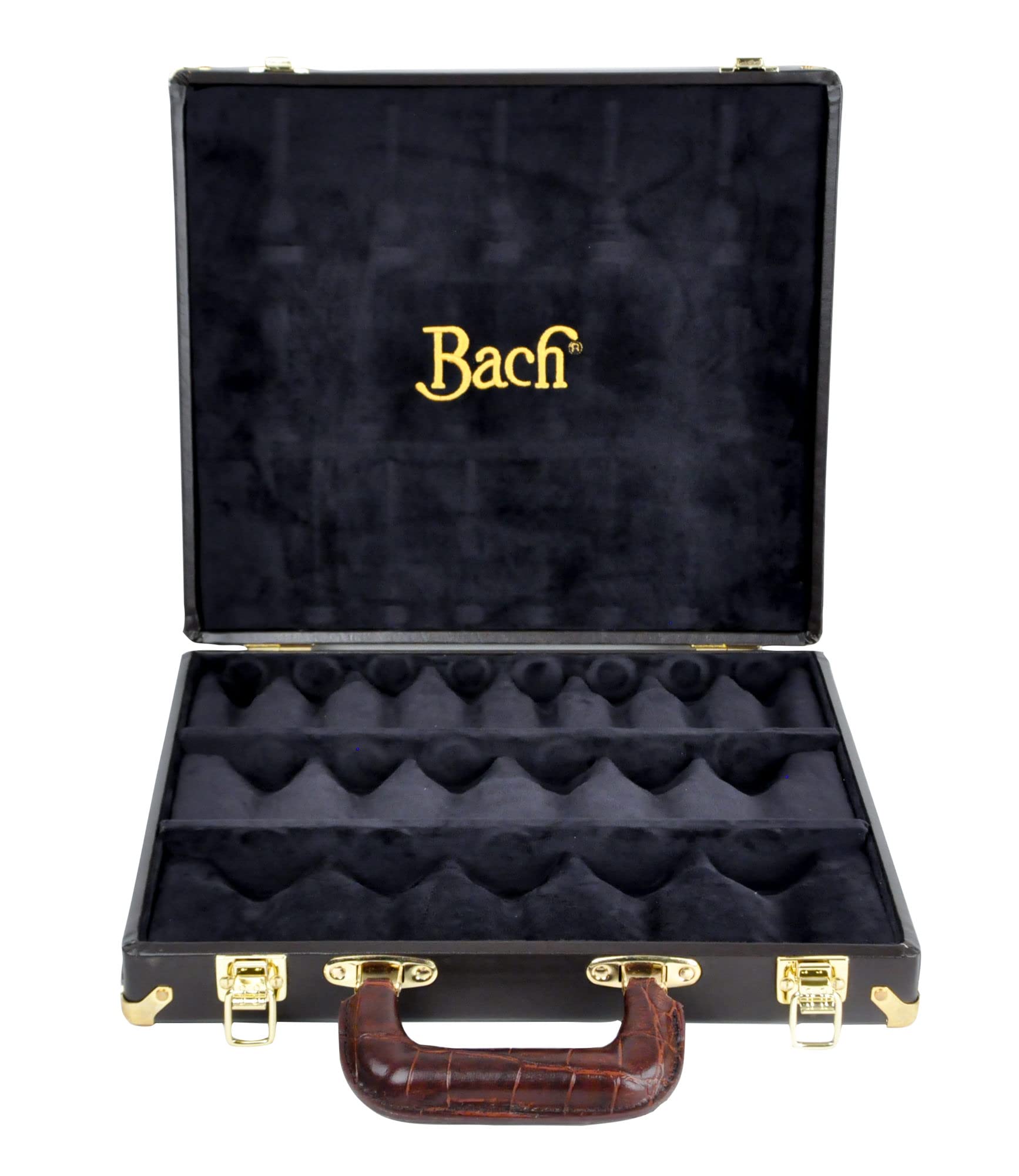 Premium Back Bach Mouthpiece Display Case for 18 Trombones - Durable Storage & Protection for Brass Instrument Accessories | Perfect for Music Schools, Orchestras & Professional Musicians