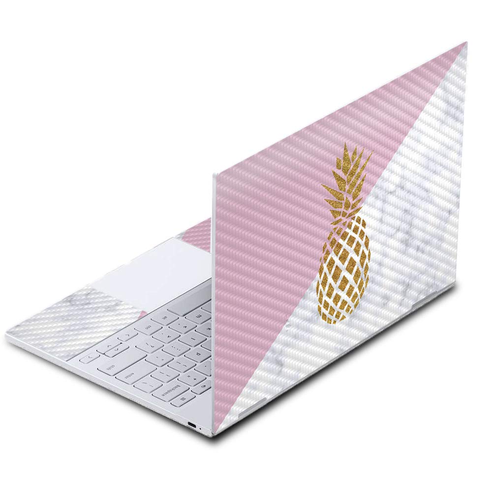 Premium Carbon Fiber Skin for Google Pixelbook - Pretty Pineapple Design | Protective & Durable Textured Finish | Easy to Apply & Remove | Made in USA | Perfect for Work, Travel & Style Protection