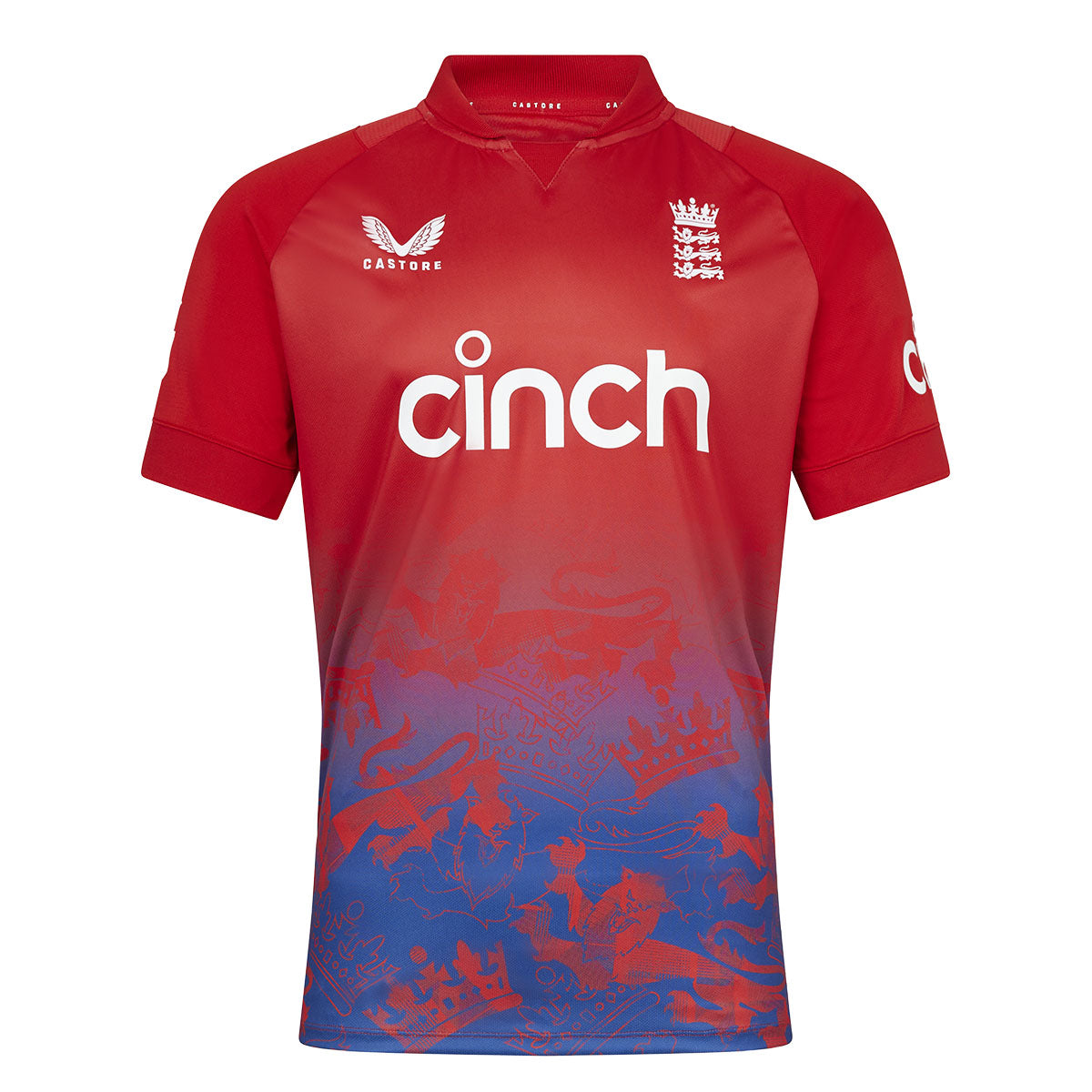 ECB T20 Cricket Replica Short Sleeve Jersey Shirt - Official Style Men's Sports Tee for Cricket Matches & Fan Outfits