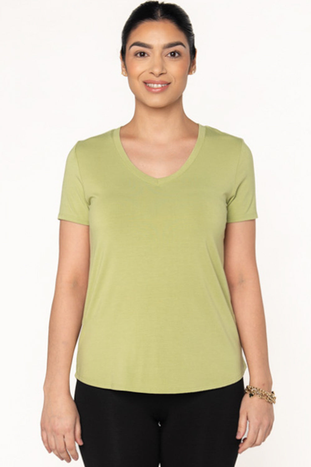 Rylie V-Neck Bamboo T-Shirt for Women - Soft & Breathable Eco-Friendly Tee - Perfect for Casual Wear, Yoga & Everyday Comfort
