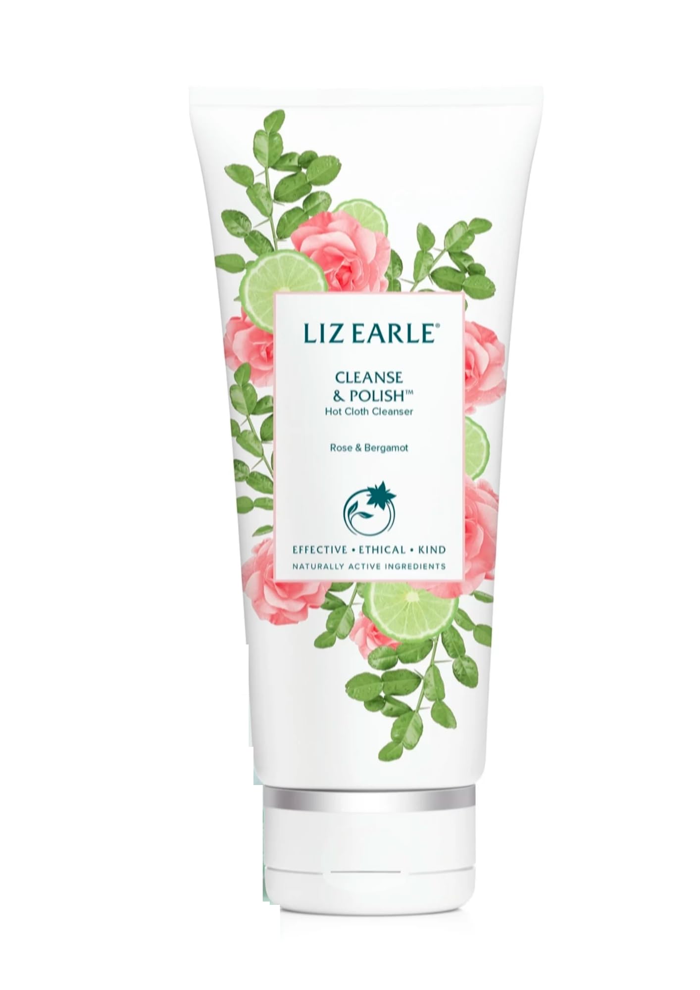 Liz Earle Cleanse & Polish Rose & Bergamot Facial Cleanser 250ml - Gentle Makeup Remover & Daily Skincare for Sensitive Skin