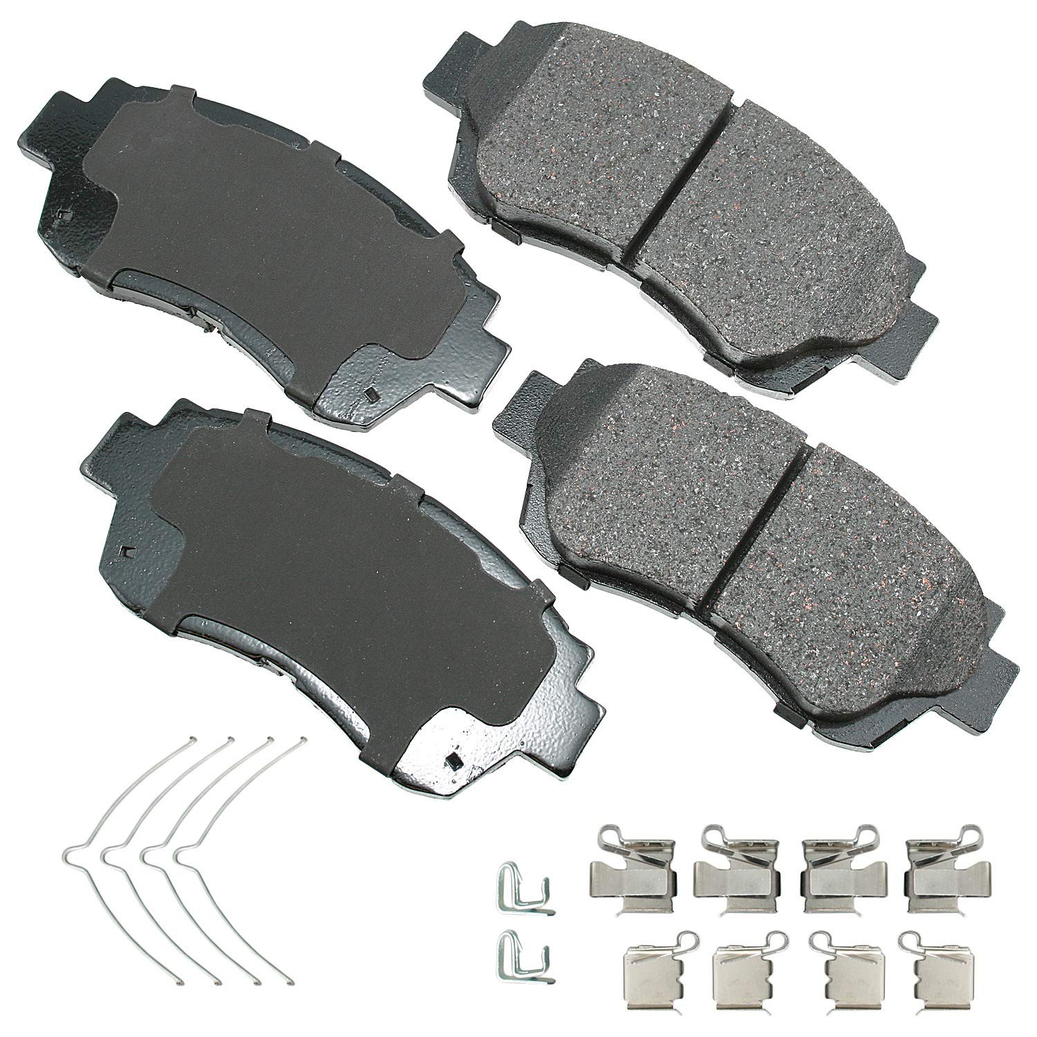 Akebono Ultra-Premium Ceramic Front Disc Brake Pads - Low Noise & Dust-Free Performance for Sedans, SUVs & Trucks | Smooth Stopping Power for Daily Commute & Highway Driving