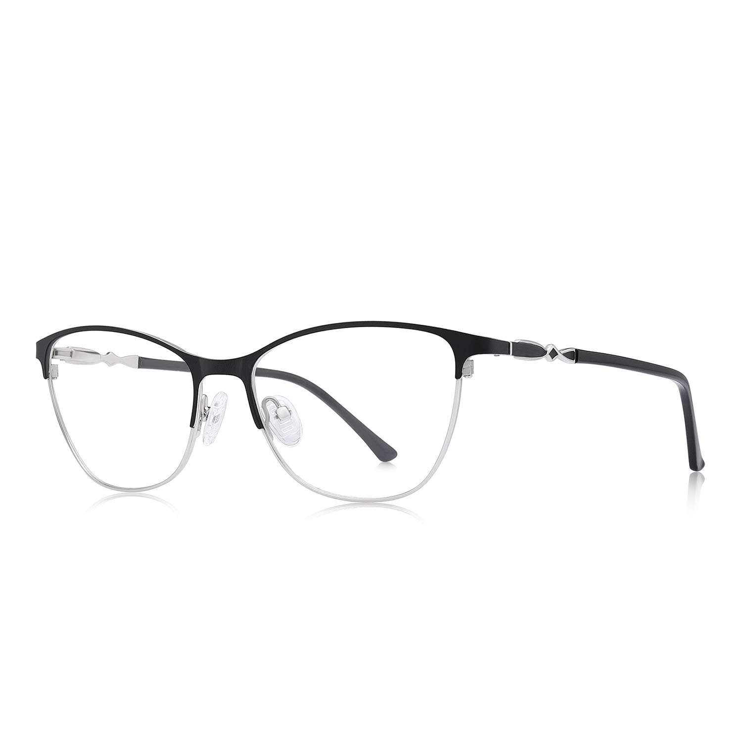 OLIEYE Cat Eye Reading Glasses for Women - Retro Style Blue Light Blocking Computer Glasses with Spring Hinges | Perfect for Reading, Office Work & Screen Time
